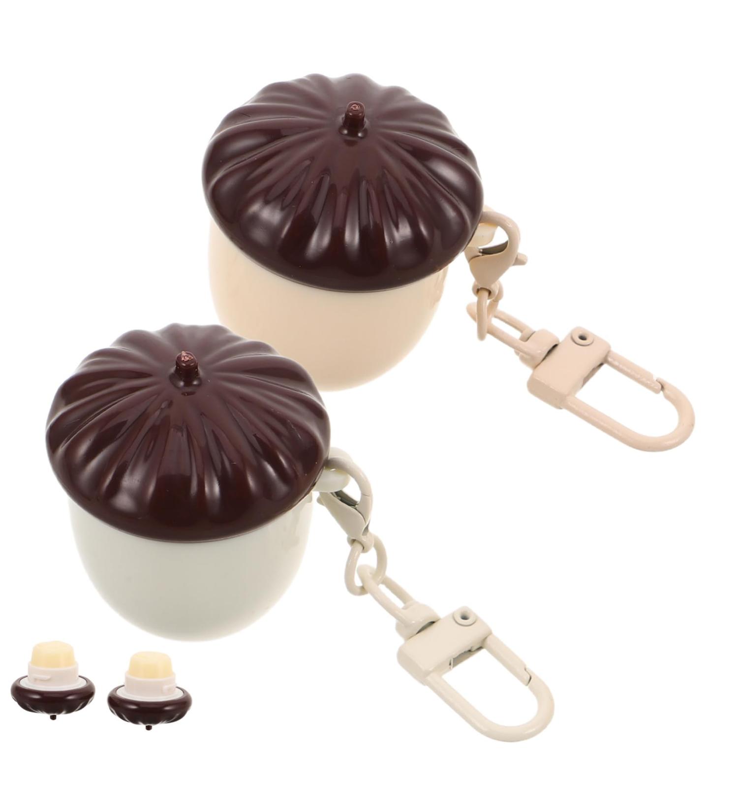  MOTHNUR 2 Piece Child-Friendly Chestnut Lip Balm Moisturizing Lip Oil for Sensitive Skin Compact Fun for Home School - Buy Online on GoSupps.com