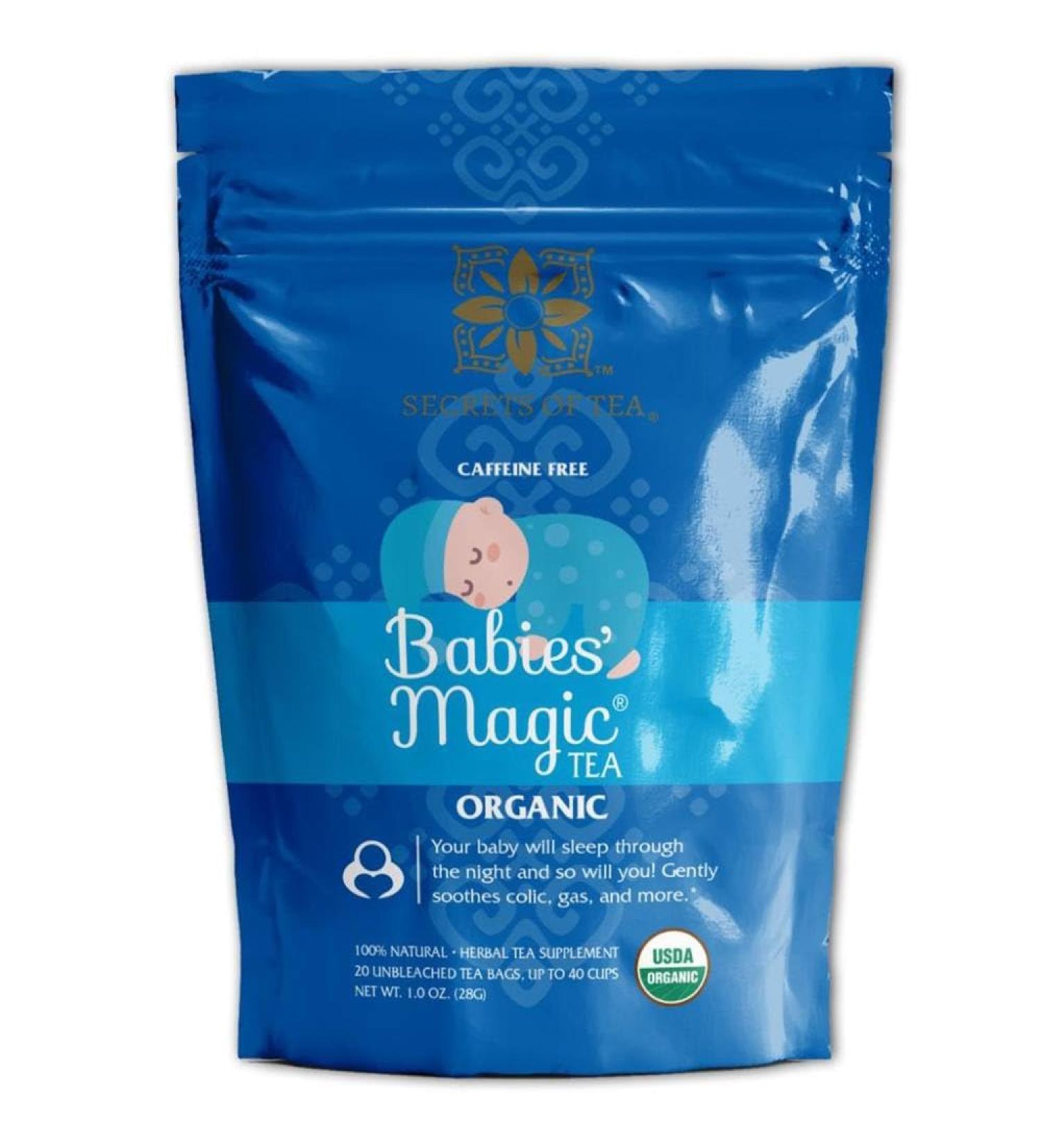 Organic Magic Tea for Babies - Colic & Gas Relief | USDA Herbal Tea - 20 Count - Buy Online on GoSupps.com