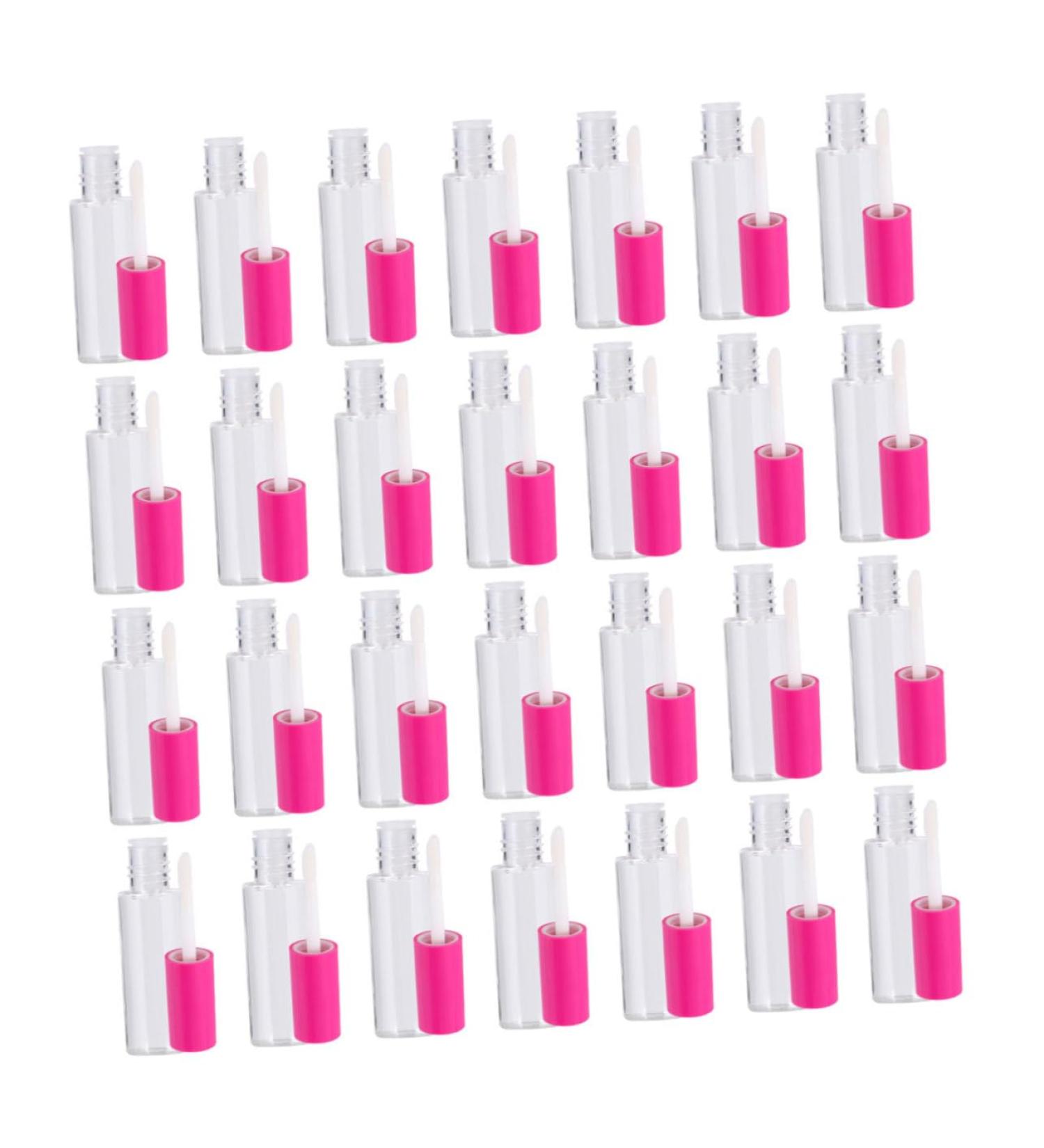 ERINGOGO 100 Pi ces Flacons de Gloss avec Bouchon Rose Tubes Transparents Rechargeables pour Maquillage DIY Accessoires Cosm tiques et Filles - Buy Online on GoSupps.com