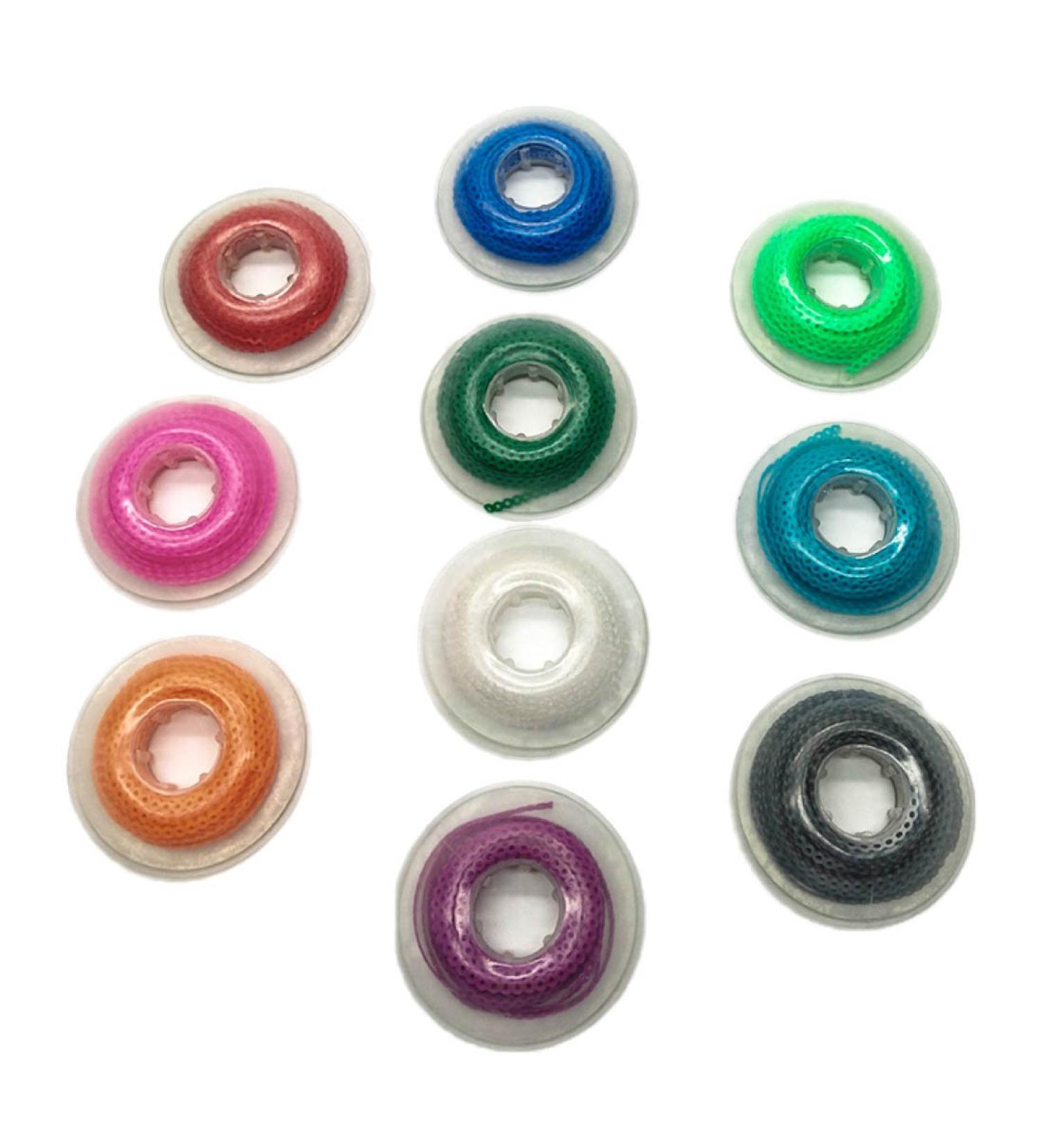 10 Pcs Colorful Dental Orthodontic Elastic Chain Power Chains - 4.5M/PACK - Orthodontic Rubber Bands - 10 Count - Buy Online on GoSupps.com