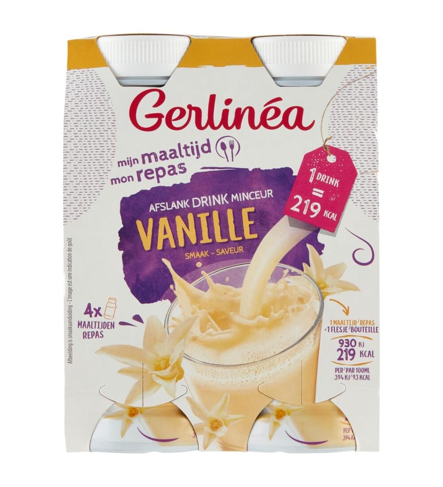  Gerlin a Gerlinea My Meal Slimming Drink Vanilla 4 x 236 ml - Buy Online on GoSupps.com