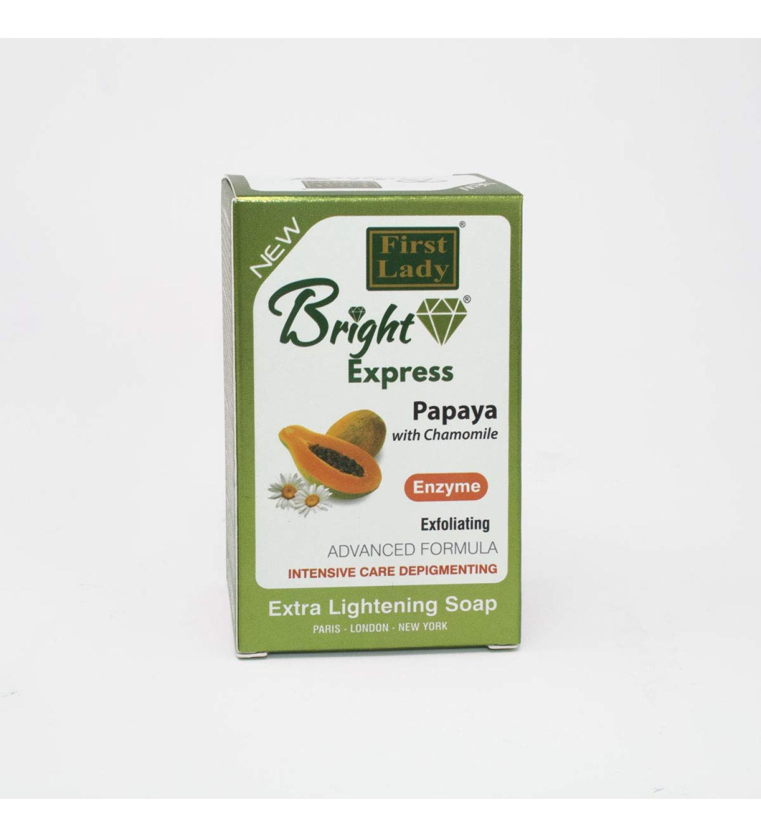 Bright Express Papaya & Chamomile Extra Skin Lightening & Exfoliating Soap 200g - Enzyme