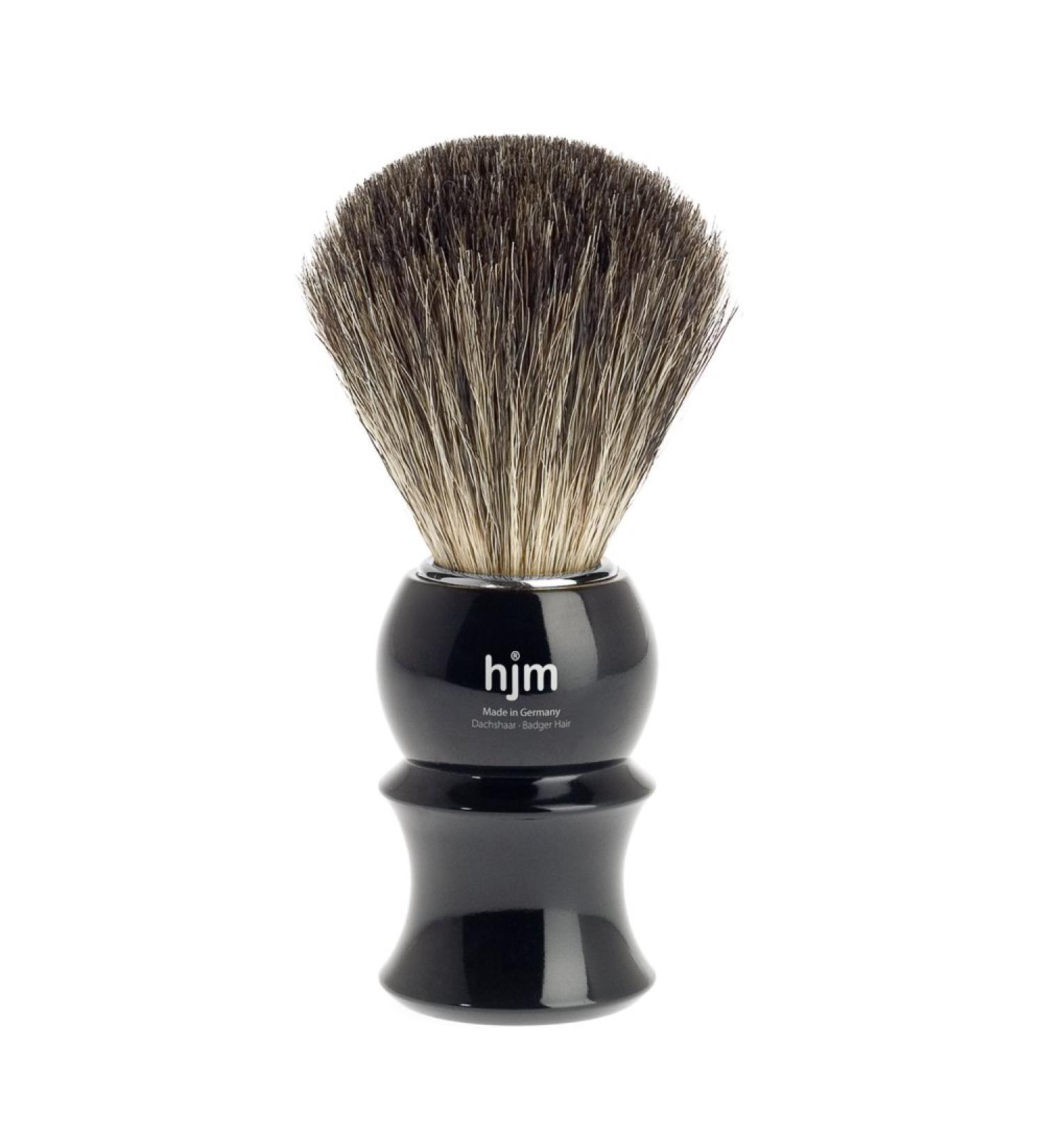 hjm shaving brush M hle badger hair classic black