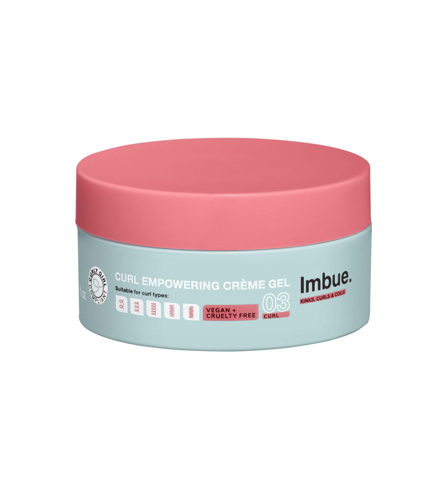 Imbue Curl Empowering Cr me Gel 6.7 fl oz | Vegan Curl Enhancing Gel for Curly Hair | Edge Control & Soft Styles | Curly Girl Compliant - Shop Now - Buy Online on GoSupps.com