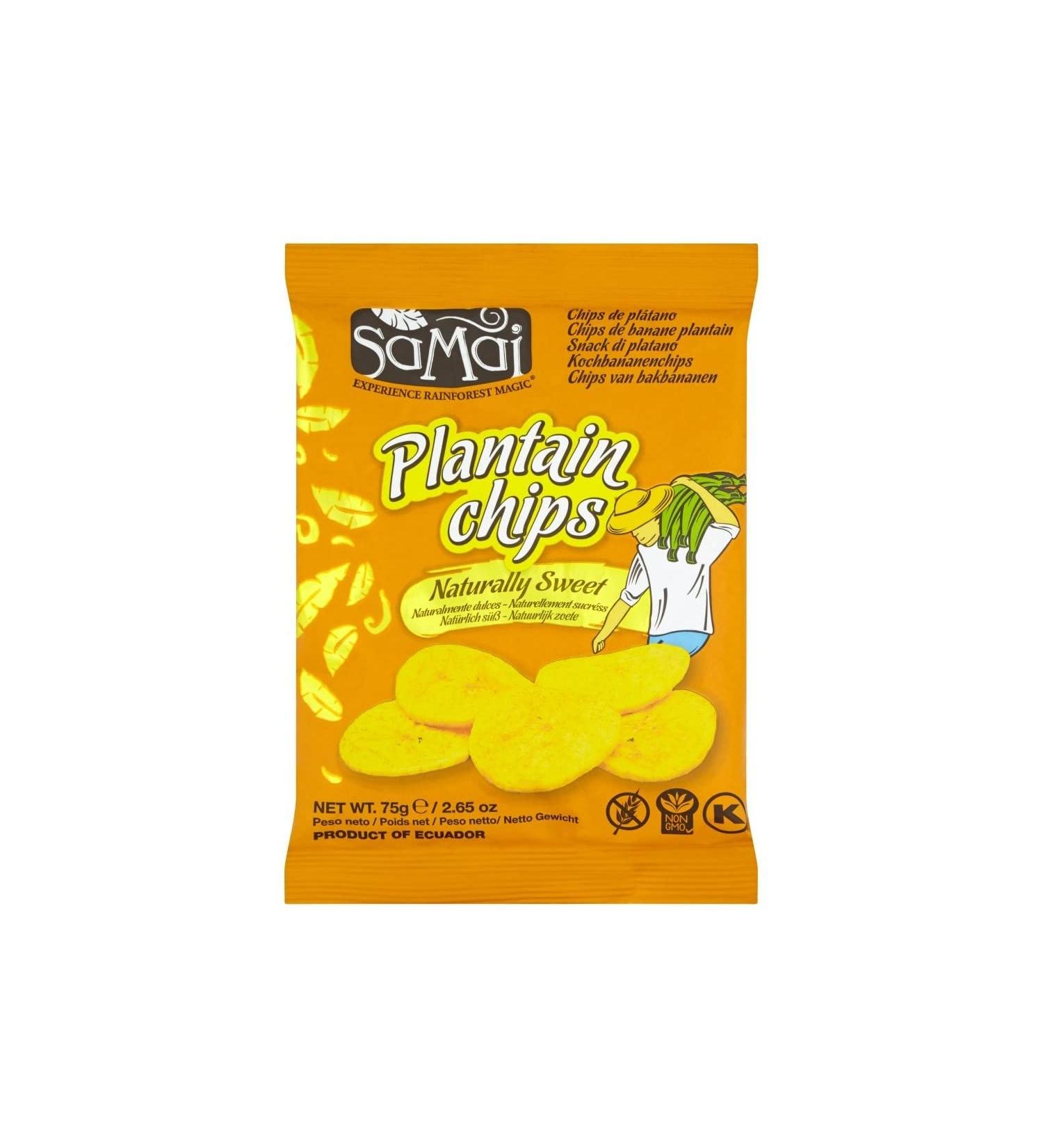 Naturally Sweetened Plantain Chips - Samai 75g