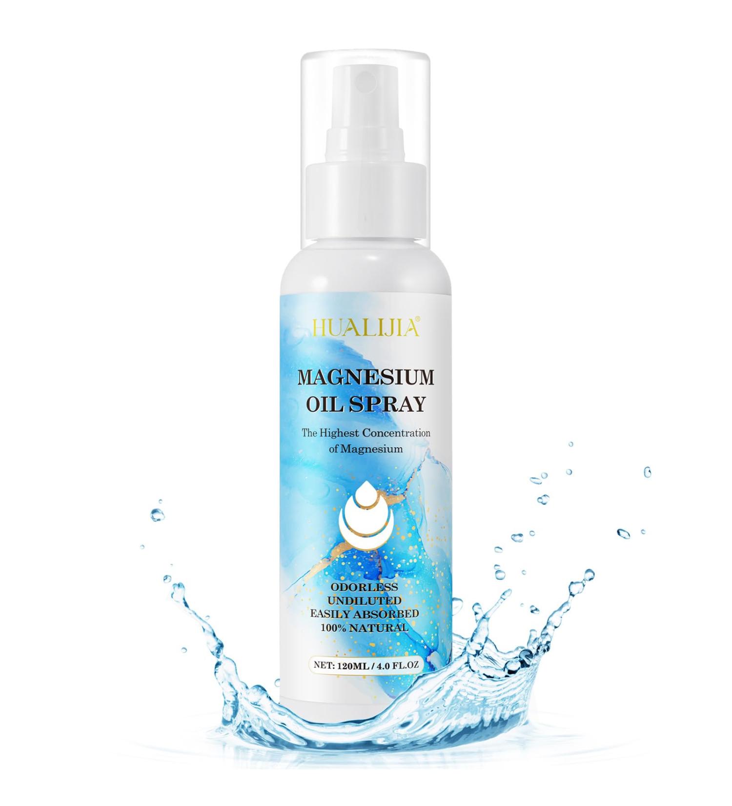 Magnesium Oil Spray Magnesium Oil for Feet Natural Magnesium Spray High Absorption and Pure 120ml - Buy Online on GoSupps.com