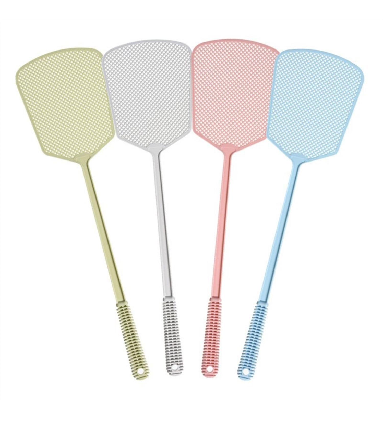 BAMFY 4 Pcs Fly Swatter Manual Heavy Duty Fly Swatters Durable Long Handle Fly Killer for Indoor Outdoor Travel Home - Buy Online on GoSupps.com