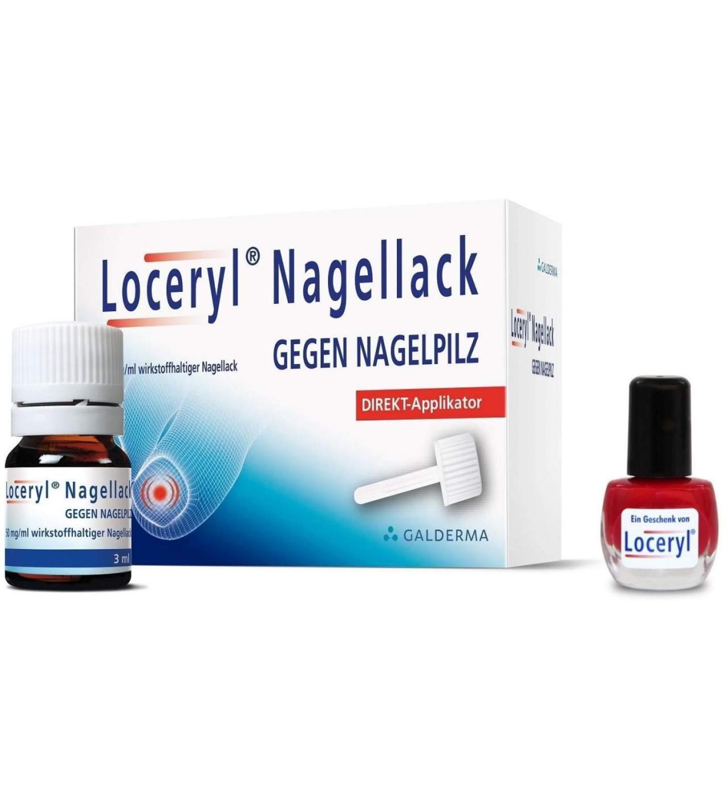 Loceryl Nail Polish for Nail Fungus 3ml - Direct Applicator + Free Red Nail Polish | International Shipping - Buy Online on GoSupps.com