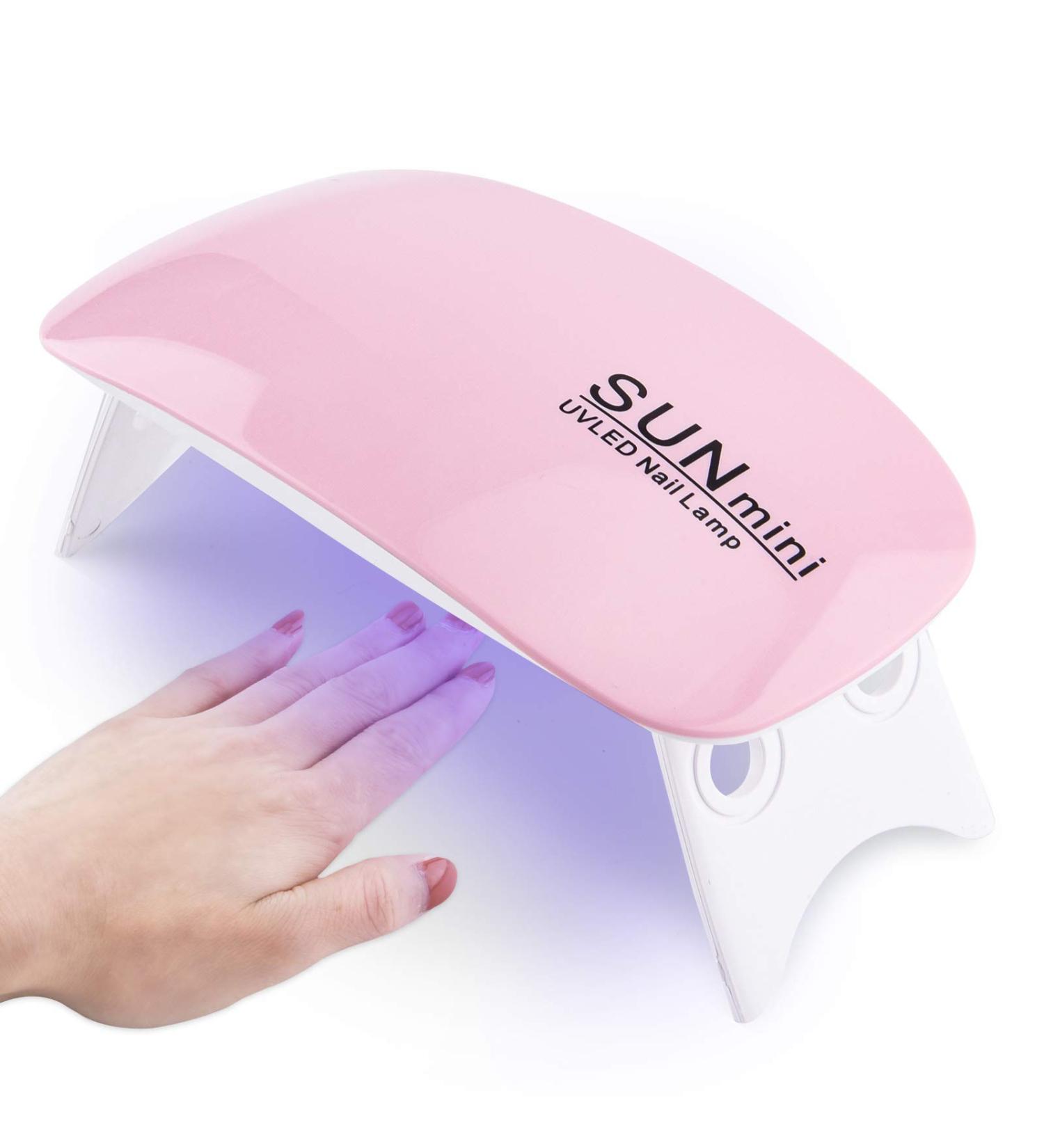 SOSPIRO LED UV Nail Lamp 6W Portable Gel Dryer Mini UV Professional Nail Art Tool - Pink - Buy Online on GoSupps.com