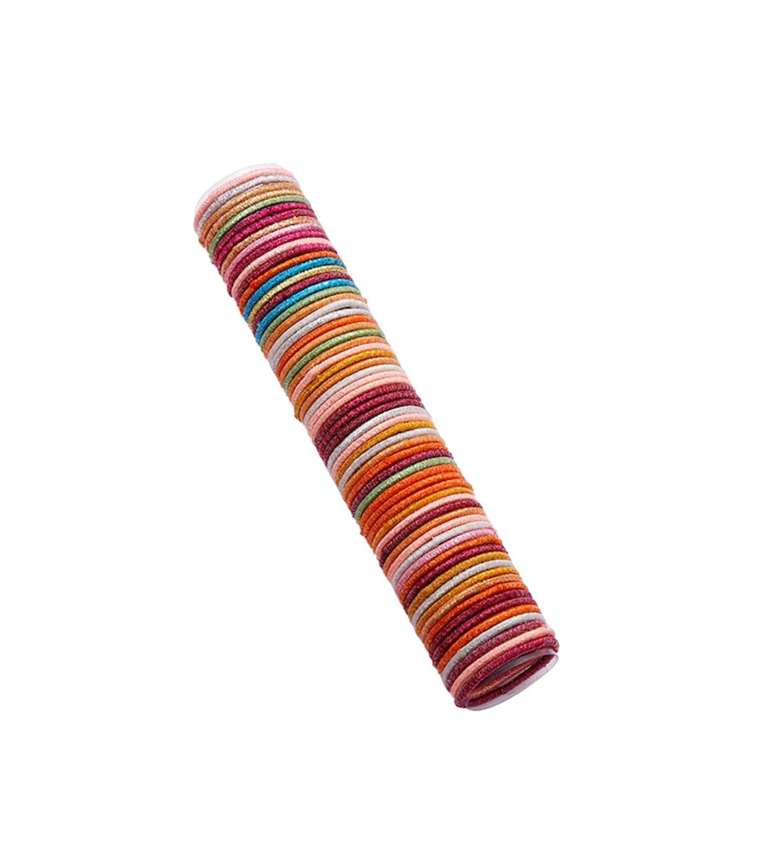 Buy Multi-Colored Baby Hair Gum for Girls - No Folds Hair Ties & Ponytailers for Infants & Toddlers | Thin Red (C One Size) - Fast International Shipping - Buy Online on GoSupps.com