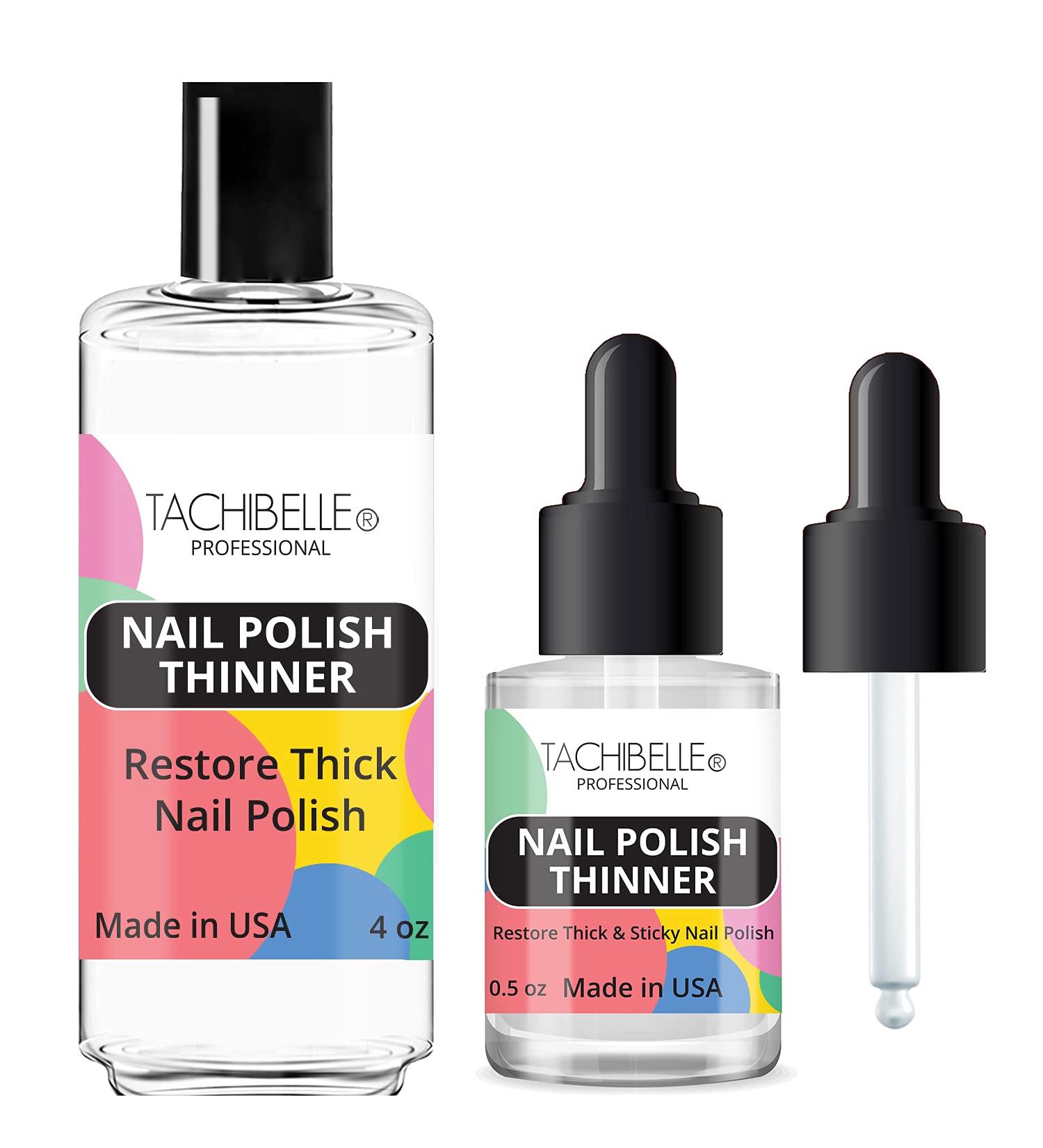 Tachibelle Nail Polish Thinner - Revive Old Polishes - Refill Kit 4 oz & 0.5 oz - Buy Online on GoSupps.com