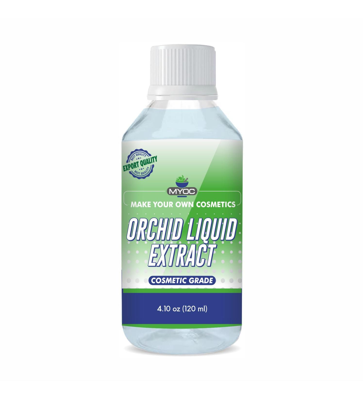 MYOC Orchid Liquid Extract | Cosmetic Grade Botanical Ingredient | Non-Edible | Herbal Extract for DIY Skin Care & Hair Care | 120 ml