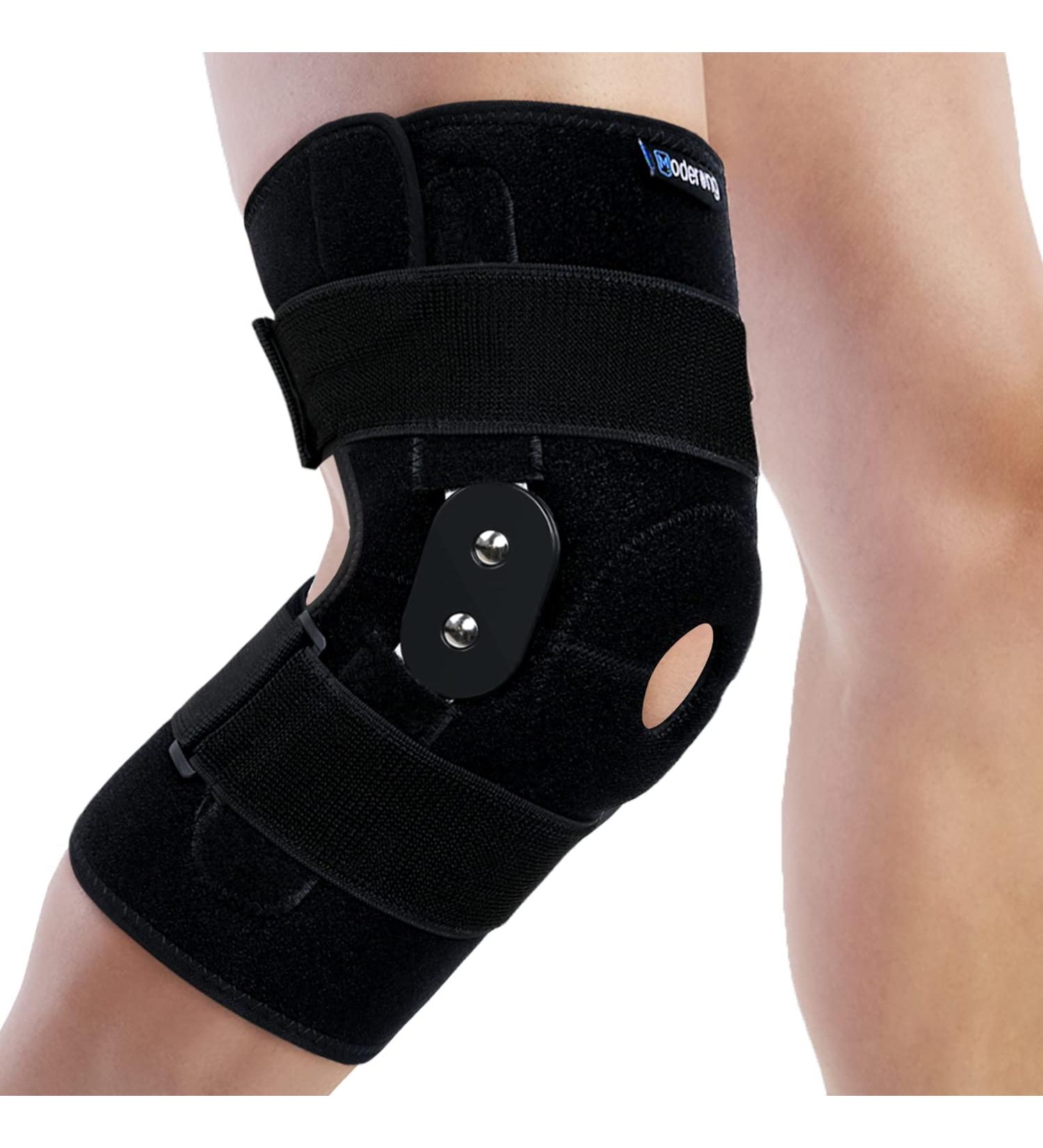 Plus Size Hinged Knee Brace with Side Stabilizers for Arthritis Pain Relief Adjustable Support for Meniscus Tear, ACL, MCL Injury Recovery - Rodilleras para Dolor de Rodilla - Buy Online on GoSupps.com