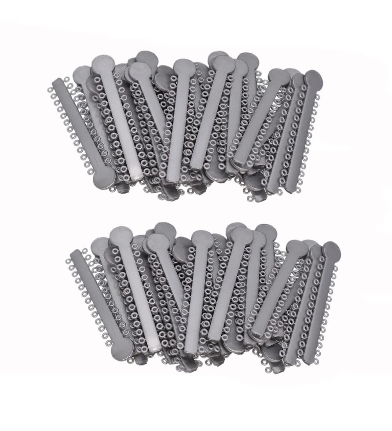 MIBICIRI 2Bag/2080Pcs Dental Orthodontic Ligature Ties Orthodontic O-Rings Elastic Rubber Bands for Braces Teeth (Grey) - Buy Online on GoSupps.com