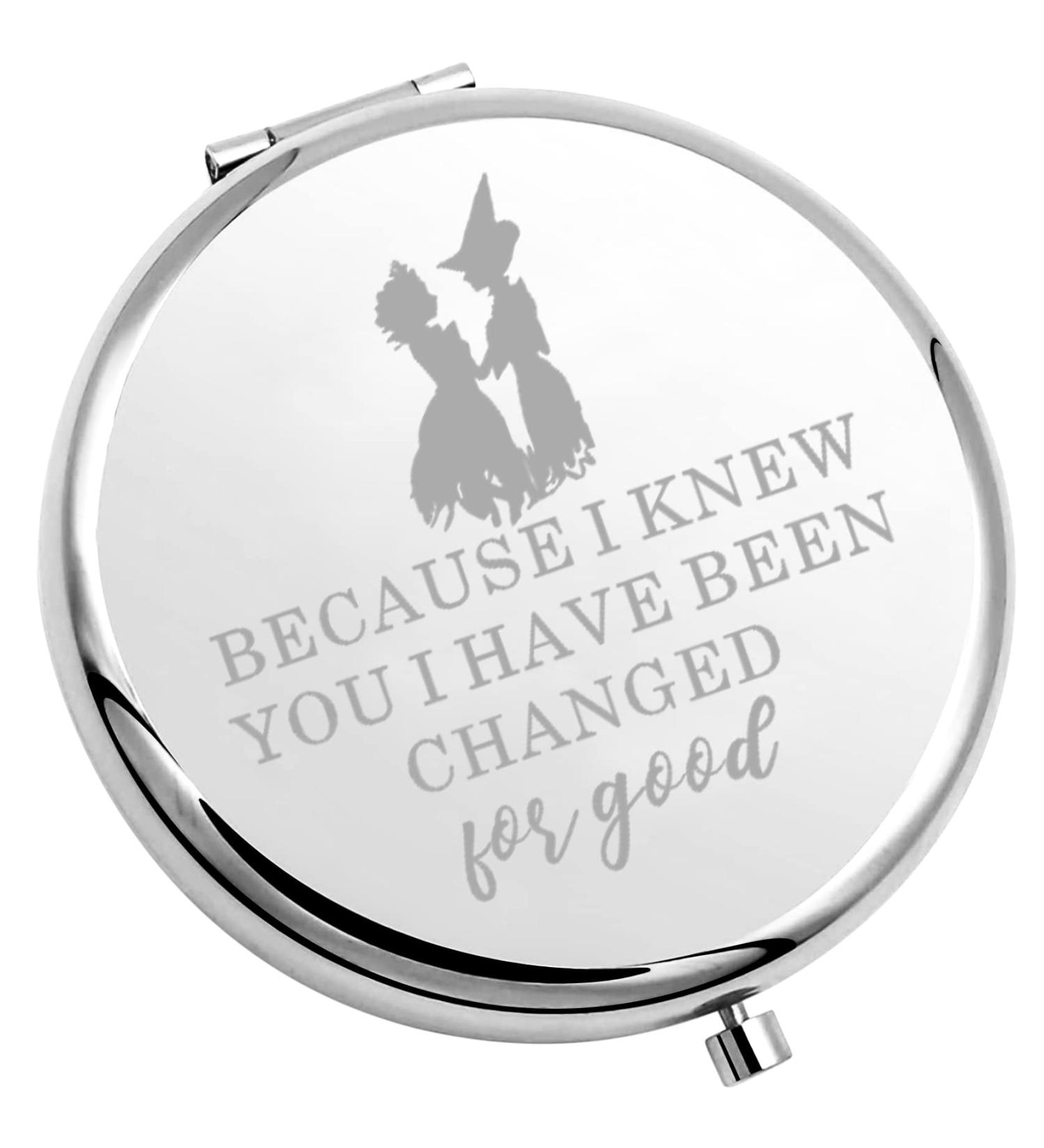 TIIMG Musical Lover Gift Compact Mirror - Because I Knew You, Changed for Good - Buy Online on GoSupps.com
