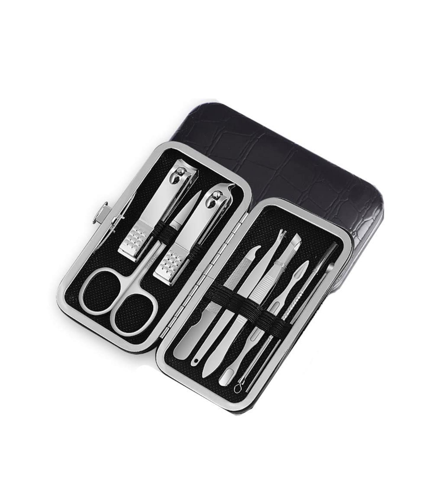 Manicure Kit 9 Piece Nail Clipper Set Manicure Personal Care Tool Set Foot Collection Set for Male and Female Friends Use Set Nail Clippers Kit (Color : B) - Buy Online on GoSupps.com