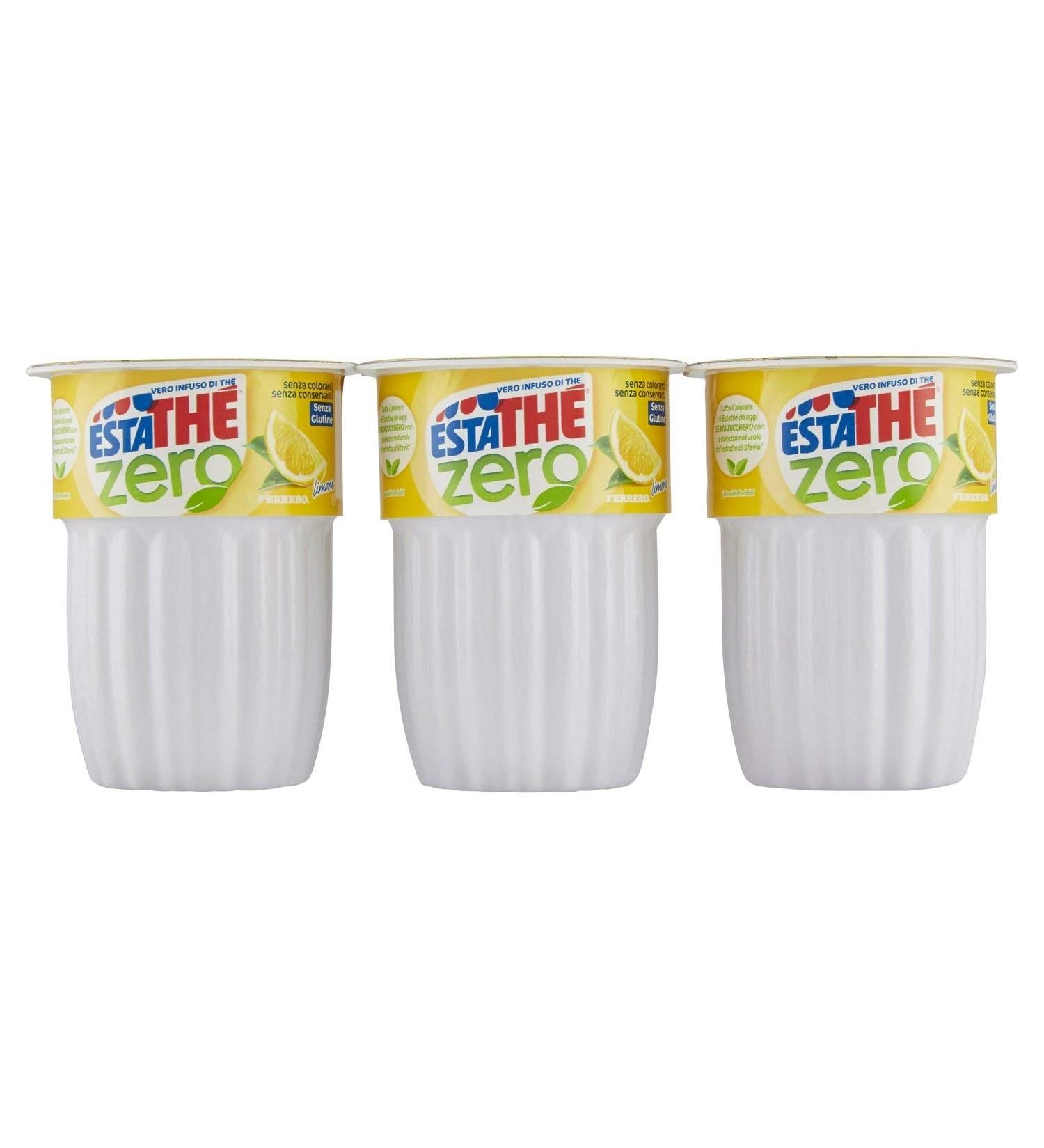 Ferrero Ferrero Estathe Limone Zero Iced Tea Sugar Free 20cl with Stevia Extract (Pack of 18)