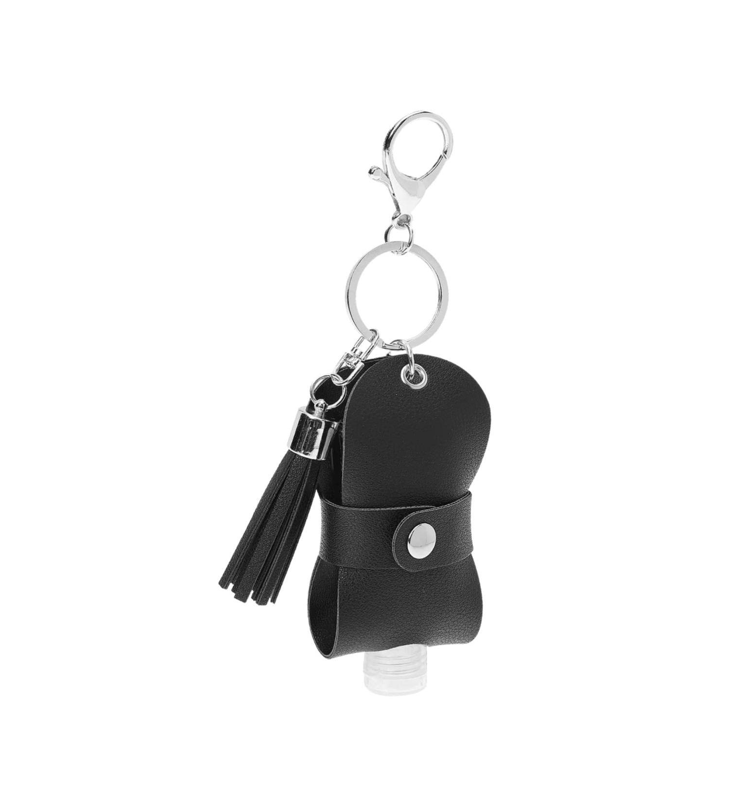 Didiseaon Shampoo Travel Container Perfume Bottle Set Holder Keychain Bottle Cover Keyring Silicone Bottle Caps Travel Hand Bottle Keychain Mini Perfume Bottle Water Bottle Cover 10x4.3cm Black - Buy Online on GoSupps.com