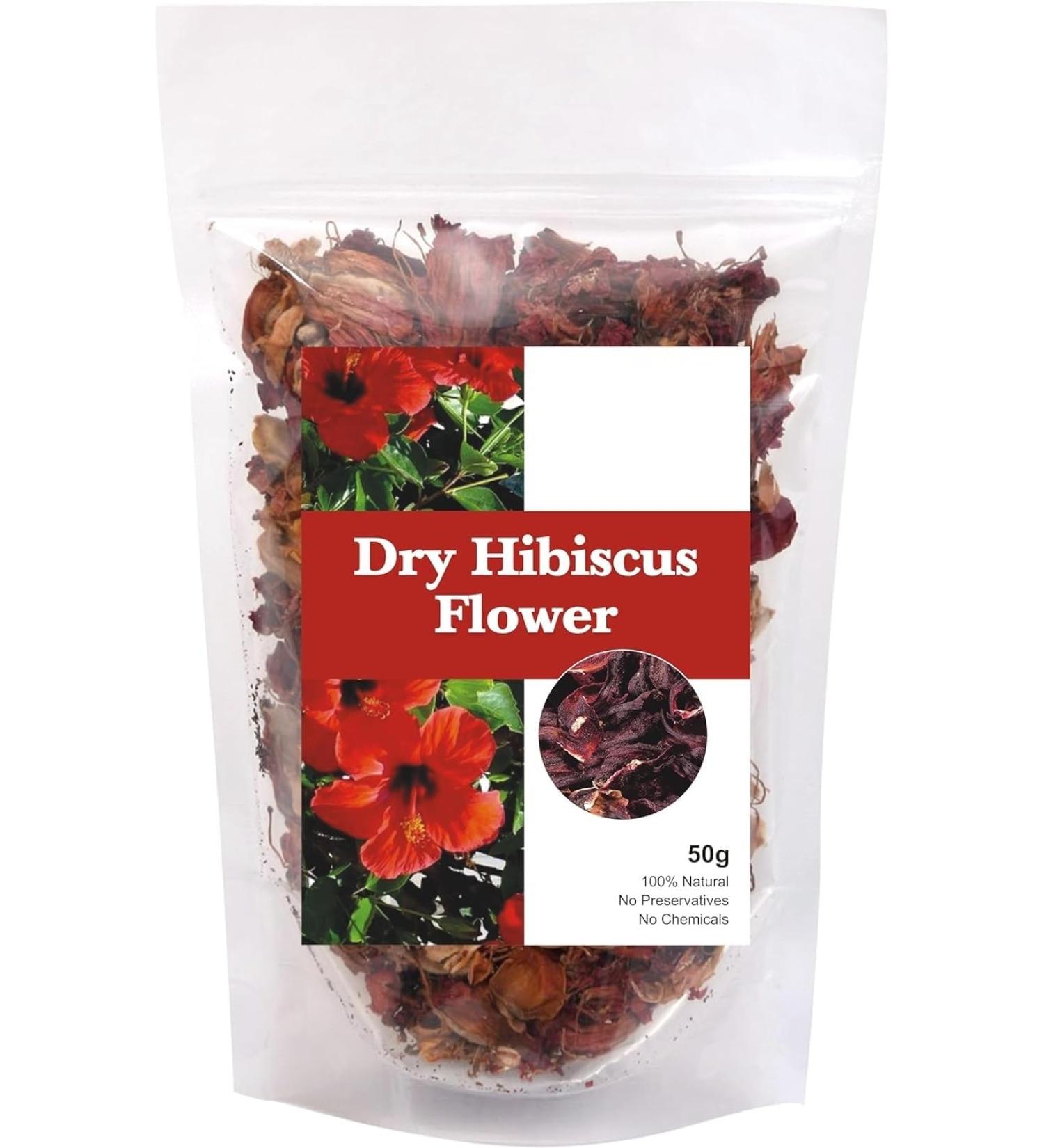 Dry Hibiscus Fl0wers | for Face Packs Hair & Skin Care 50g