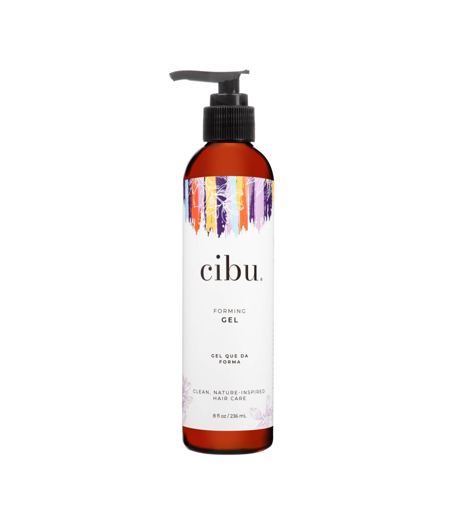 Cibu Forming Gel | Hair Styling Gel | No Flake Hair Gel for Men and Women | Alcohol and Fragrance Free Hair Gel | Extra Hold | Travel Size Gel | Hydrolyzed Wheat Protein Hemp and Argan Seed Oils | 8oz