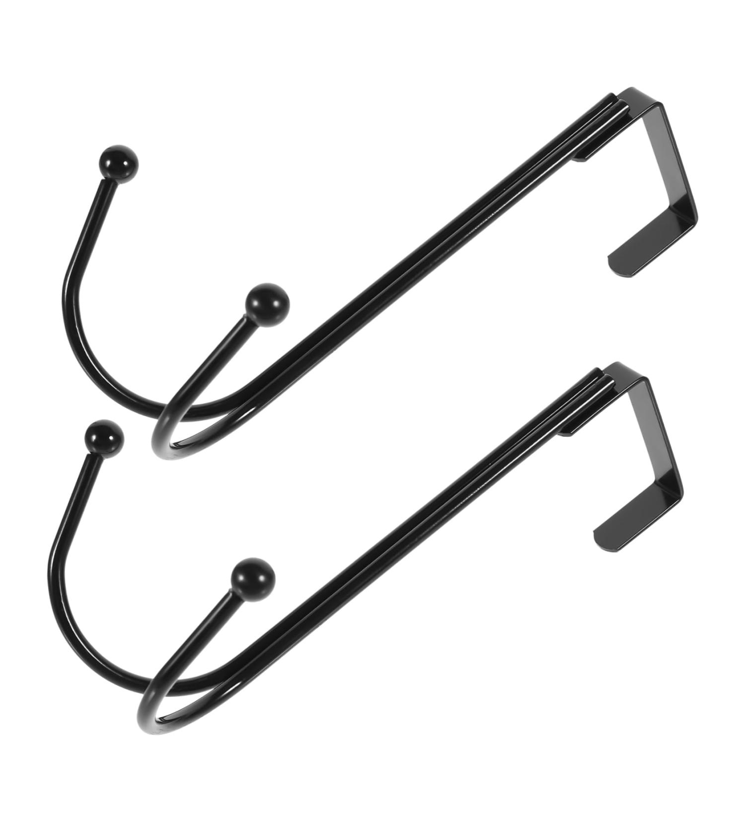 Hohopeti 2pcs Hangers Wall Mounted Clothes Hanger Coat Hat Hanger Coat Hooks Wall-Mounted Iron Hanger Rack 17.00X9.00X8.00CM Black - Buy Online on GoSupps.com