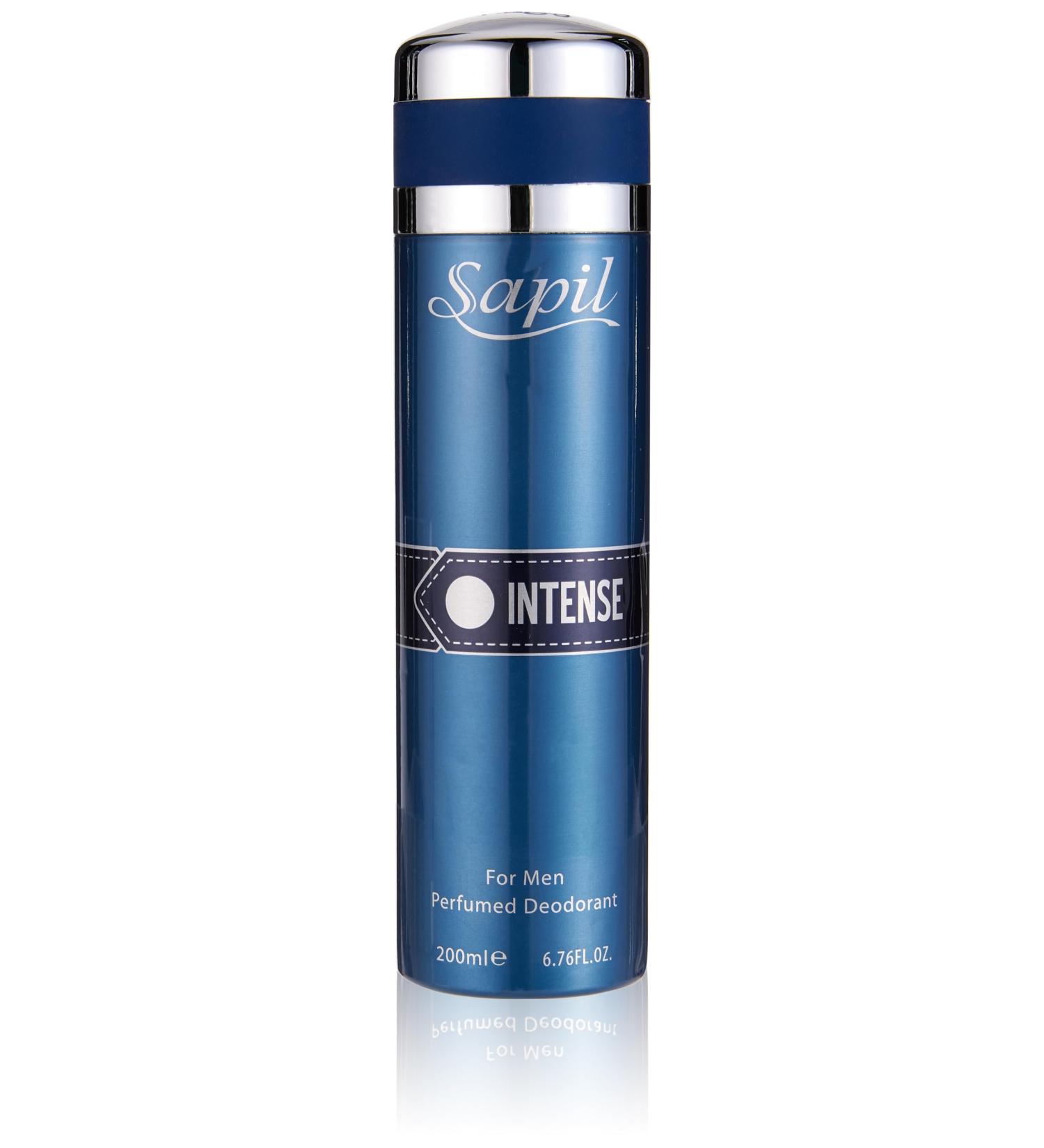 Sapil Intense - Deodorant Spray for Men - Scented Deodorant for Long-Lasting Odor Protection - Lemon Ginger and Lavender Deodorant Spray - Keeps You Fresh and Odor Free All Day - 6.76 oz - Buy Online on GoSupps.com
