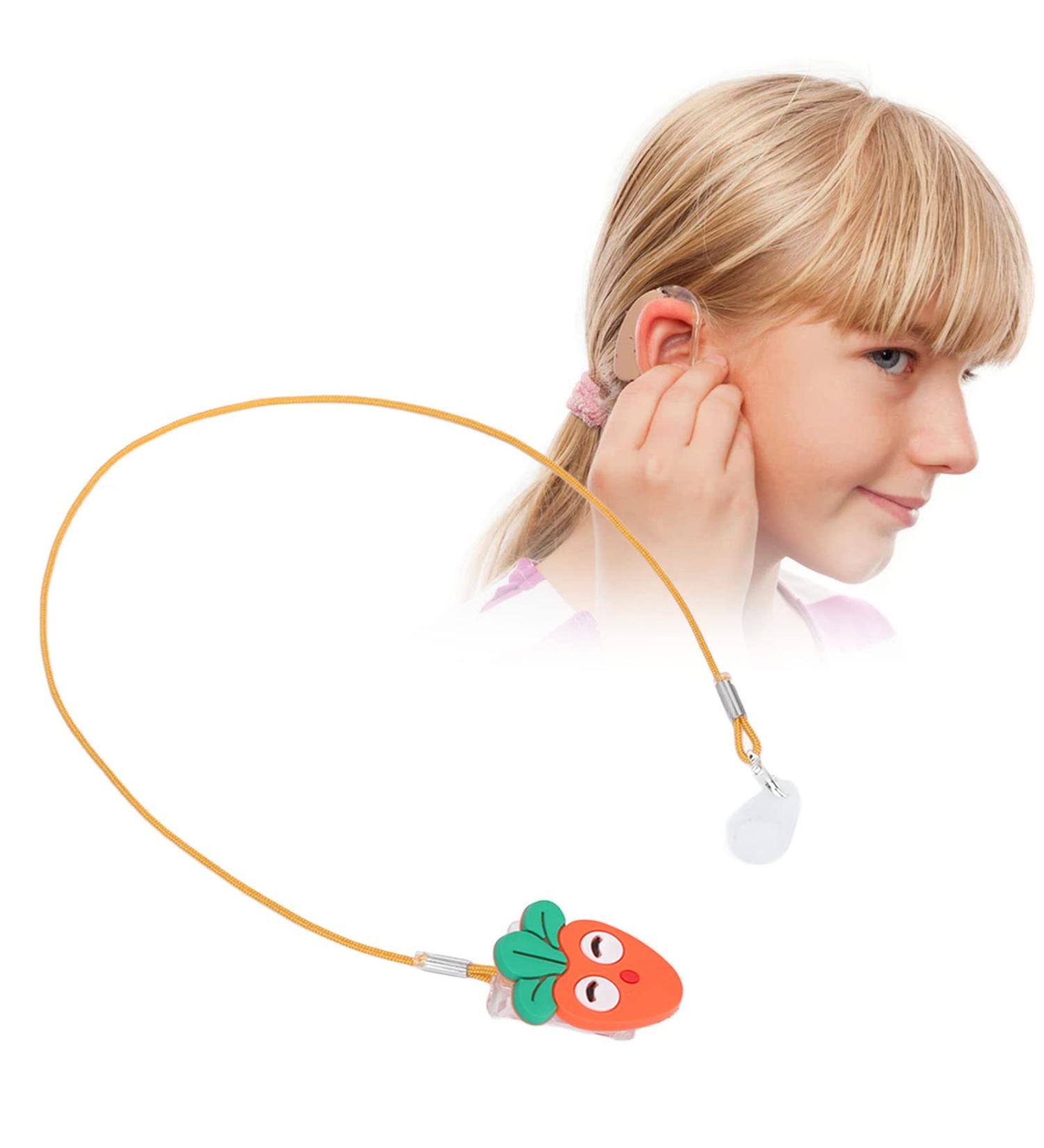 Buy Hearing Aid Clip Anti-Lost Lanyard for Kids | Single-Ear Hearing Aid Accessory | Sweet Carrot Design - Buy Online on GoSupps.com