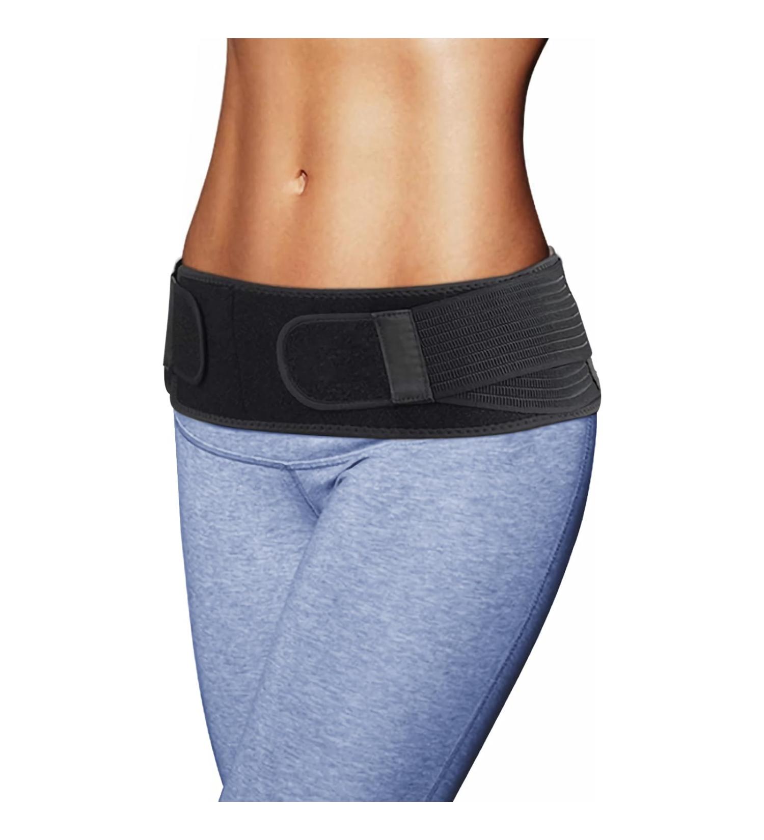 hllonn Sacroiliac Hip Belt for Women and Men That Alleviate Sciatic Pelvic Lower Back and Leg Pain Stabilize SI Joint | Trochanter Belt | Anti-Slip and Pilling-Resistant (Black Regular) - Buy Online on GoSupps.com