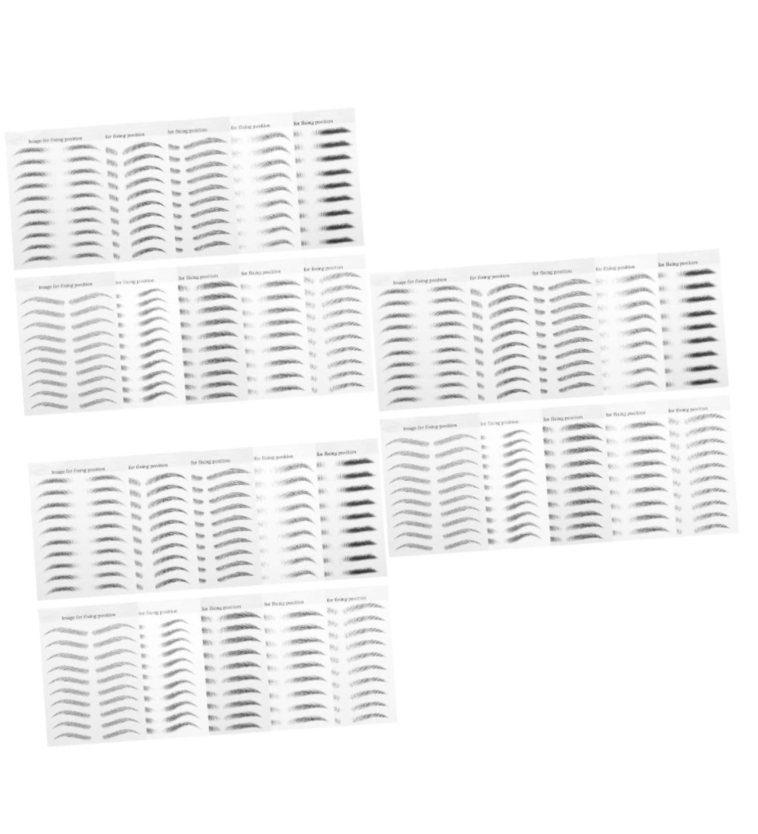 FRCOLOR 30 sheets Waterproof Imitation Tattoos Temporary Brow False Eyebrow Stickers Hair-like D Eyebrows - Buy Online on GoSupps.com