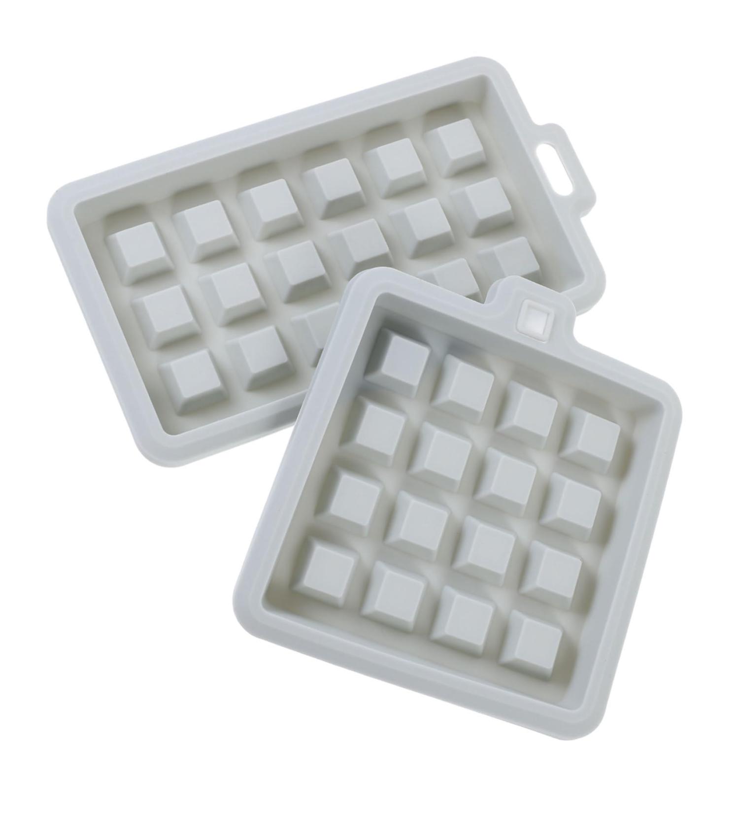 UKCOCO 2 Pcs Silicone Cookie Mold Square Pancake Tray Silicone Baking Waffle Mold Baking Tools Household - Buy Online on GoSupps.com