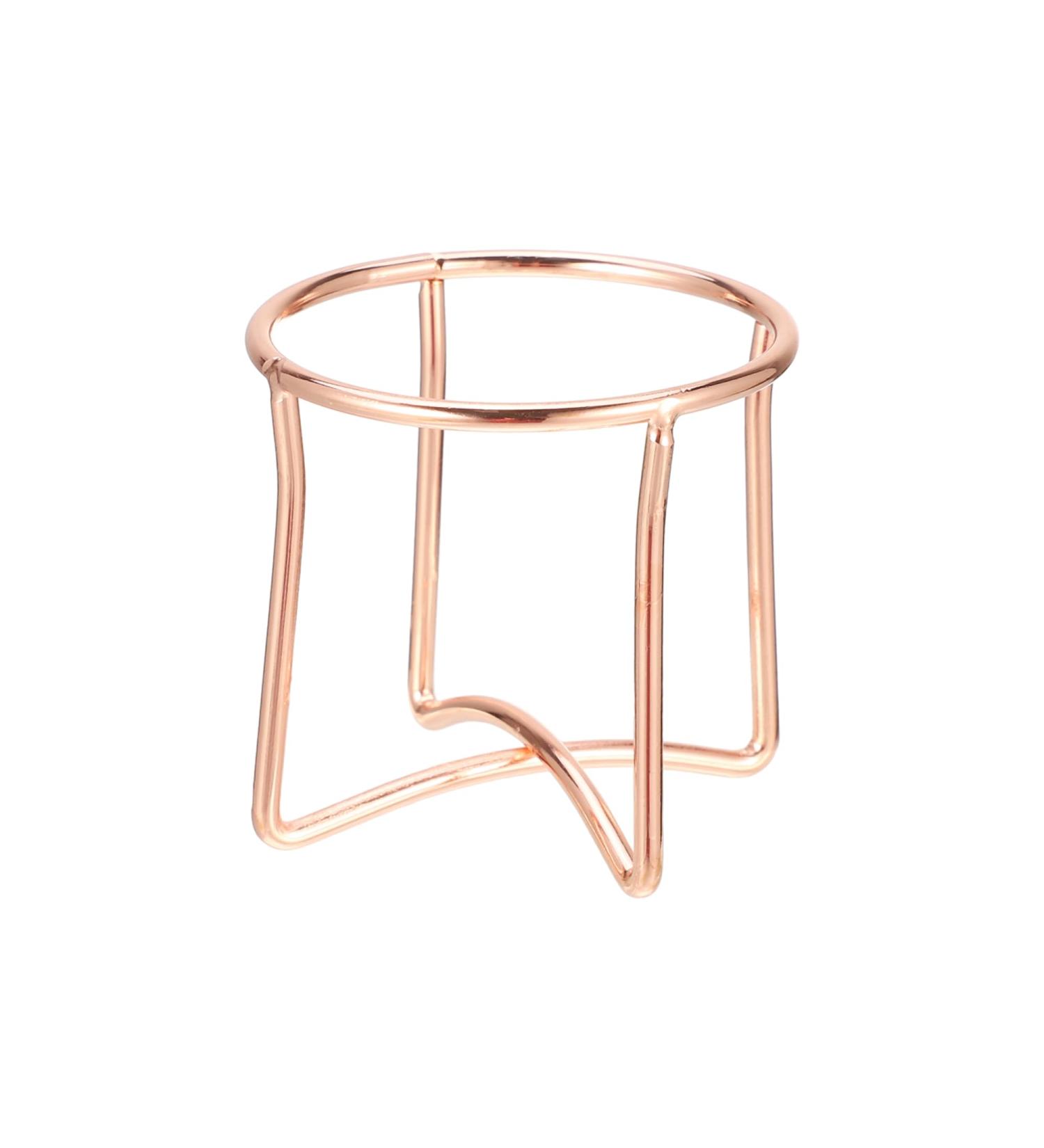 VOCOSTE Rose Gold Circular Beauty Egg Holder | Makeup Sponge Case & Drying Stand | Stylish Metal Storage for Cosmetics - Buy Online on GoSupps.com