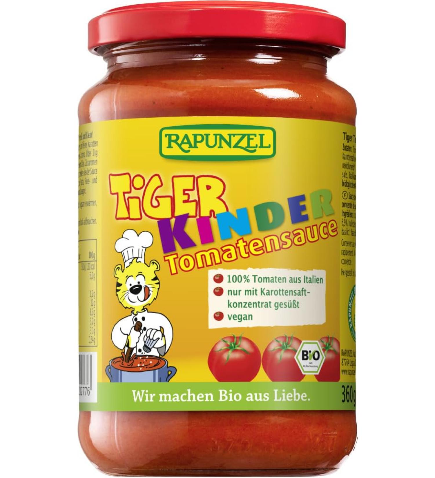 Rapunzel Rapunzel Tiger Organic Tomato Sauces 6 x 355 ml