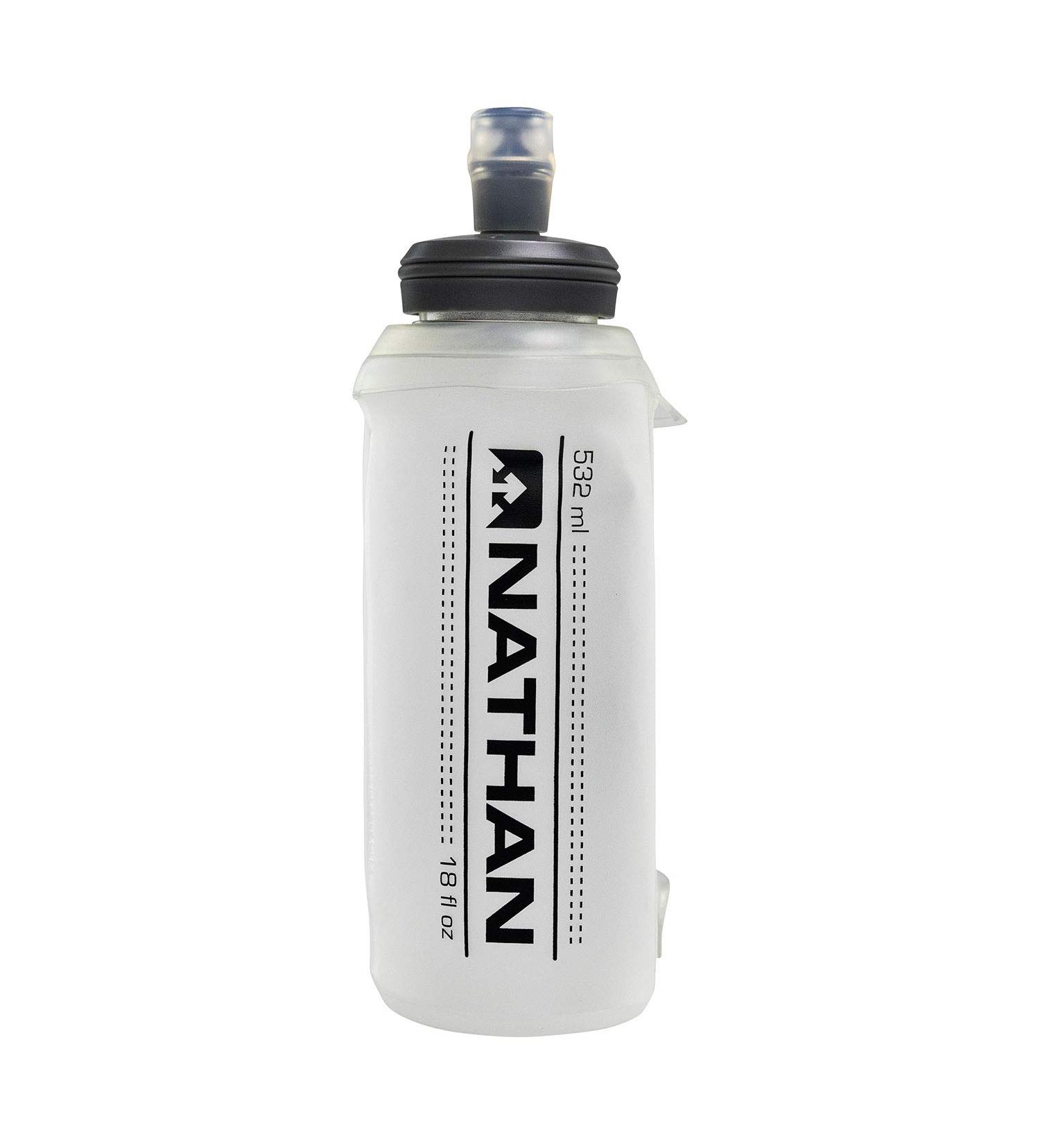 Nathan 18oz Soft Flask Clear: Lightweight, Durable Hydration Solution - Buy Online on GoSupps.com