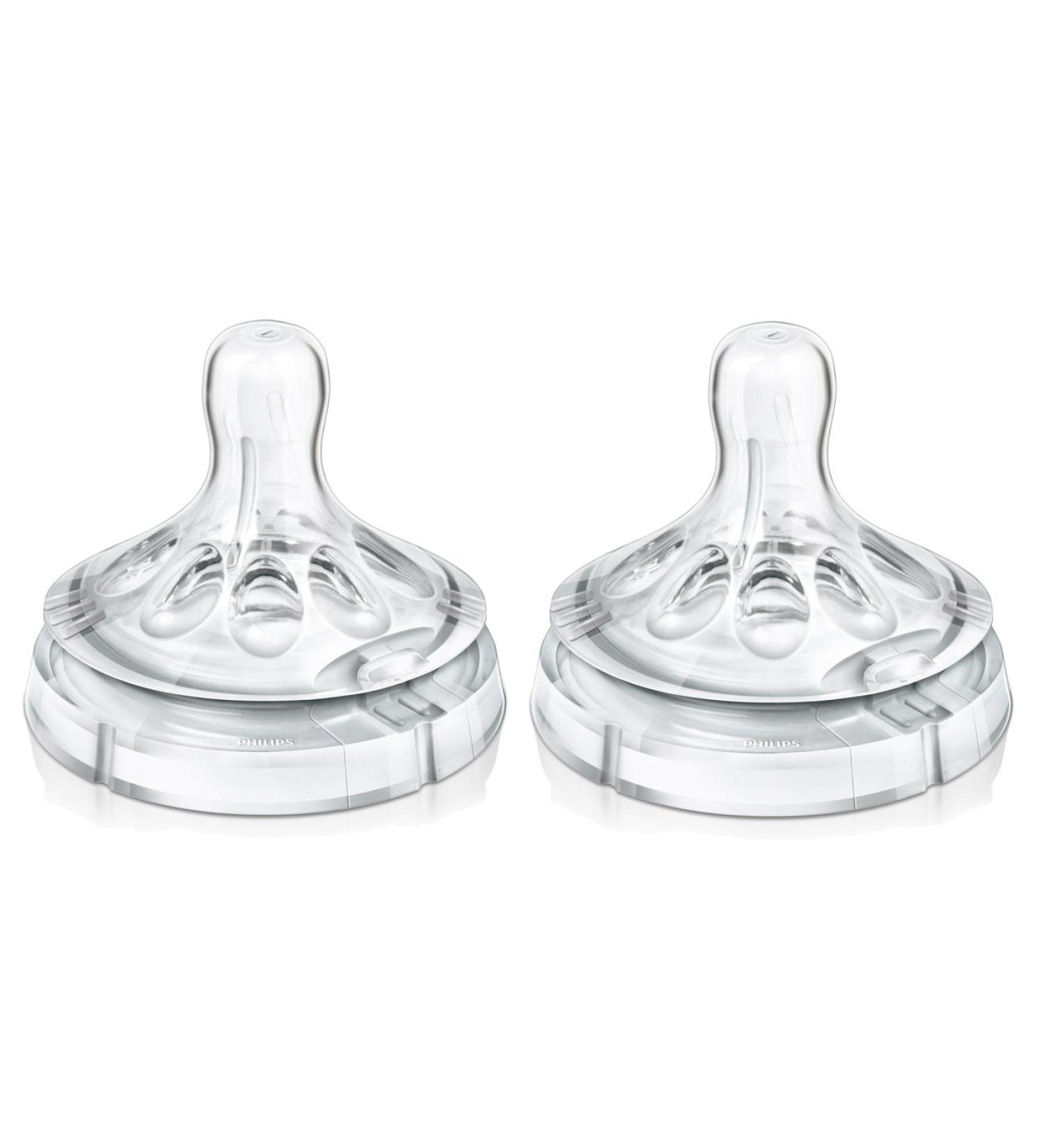Philips Avent Variable Flow Natural Nipple 2-Pack - For Optimal Feeding Experience - Buy Online on GoSupps.com