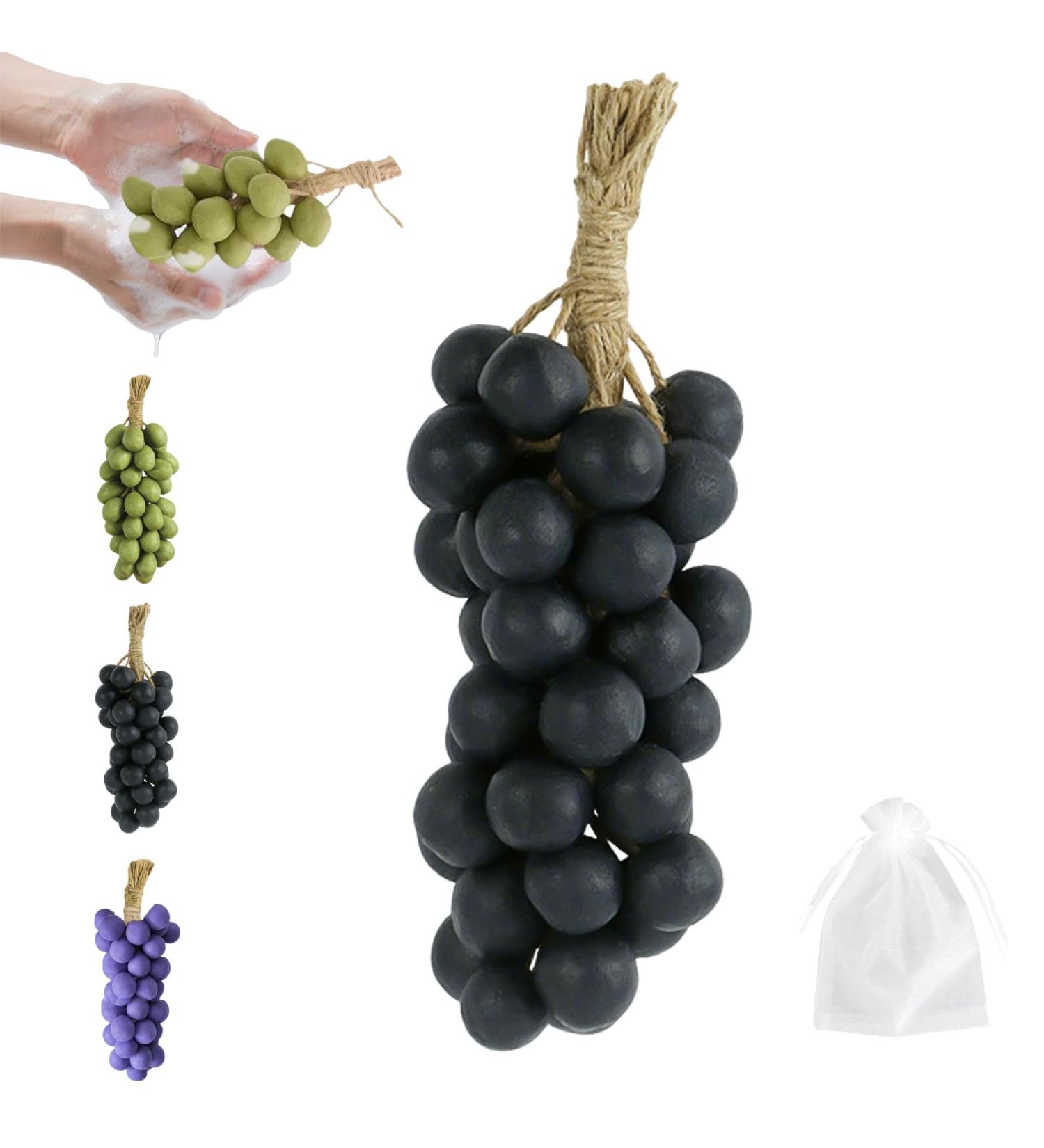 Grape Soap On A Rope Savon Au Raisin Sur Une Corde Savon De Grappe De Raisin Fait Main Pour Douche Soins Hydratants Et Nourrissants Pour Le Lavage Du Visage/corps-B-40 - Buy Online on GoSupps.com