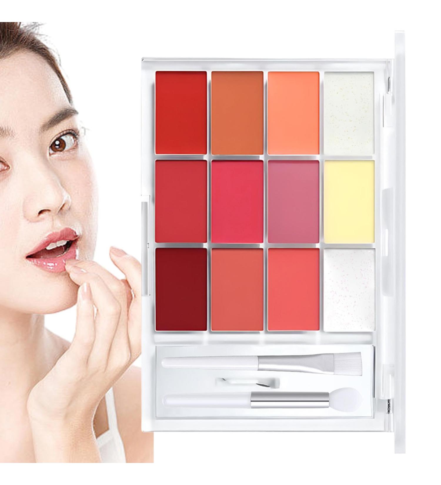  Obesntln Women's lip gloss women's lip gloss palette moisturizing lip gloss nourishing lip gloss shade moisturizing color palette lipstick makeup for - Buy Online on GoSupps.com