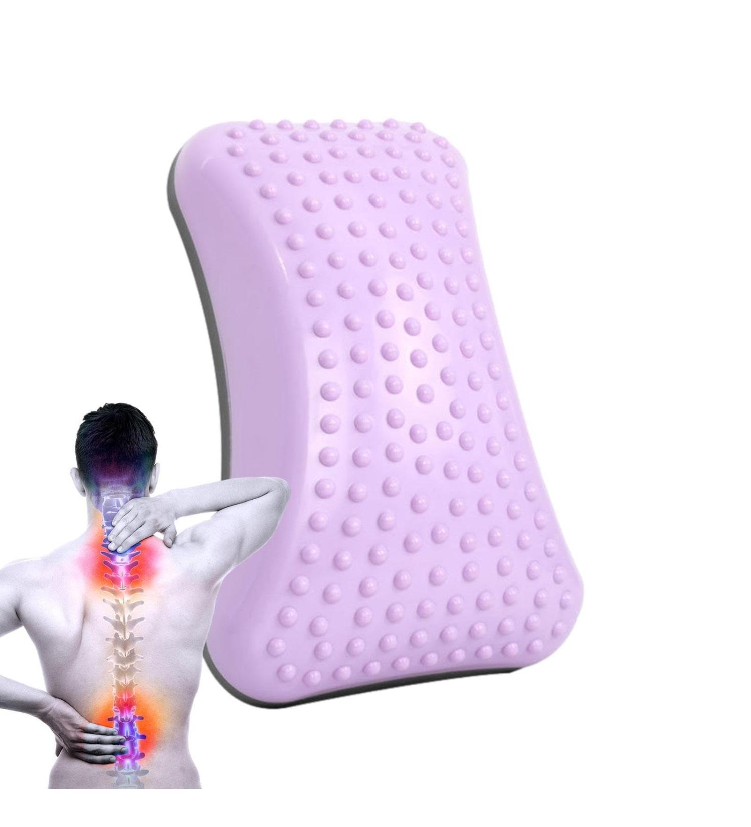 Raxove Backshifted Pillow - Ergonomic Lumbar Support & Inflatable Lower Back Relief | Posture Correction Equipment in Purple - Buy Online on GoSupps.com