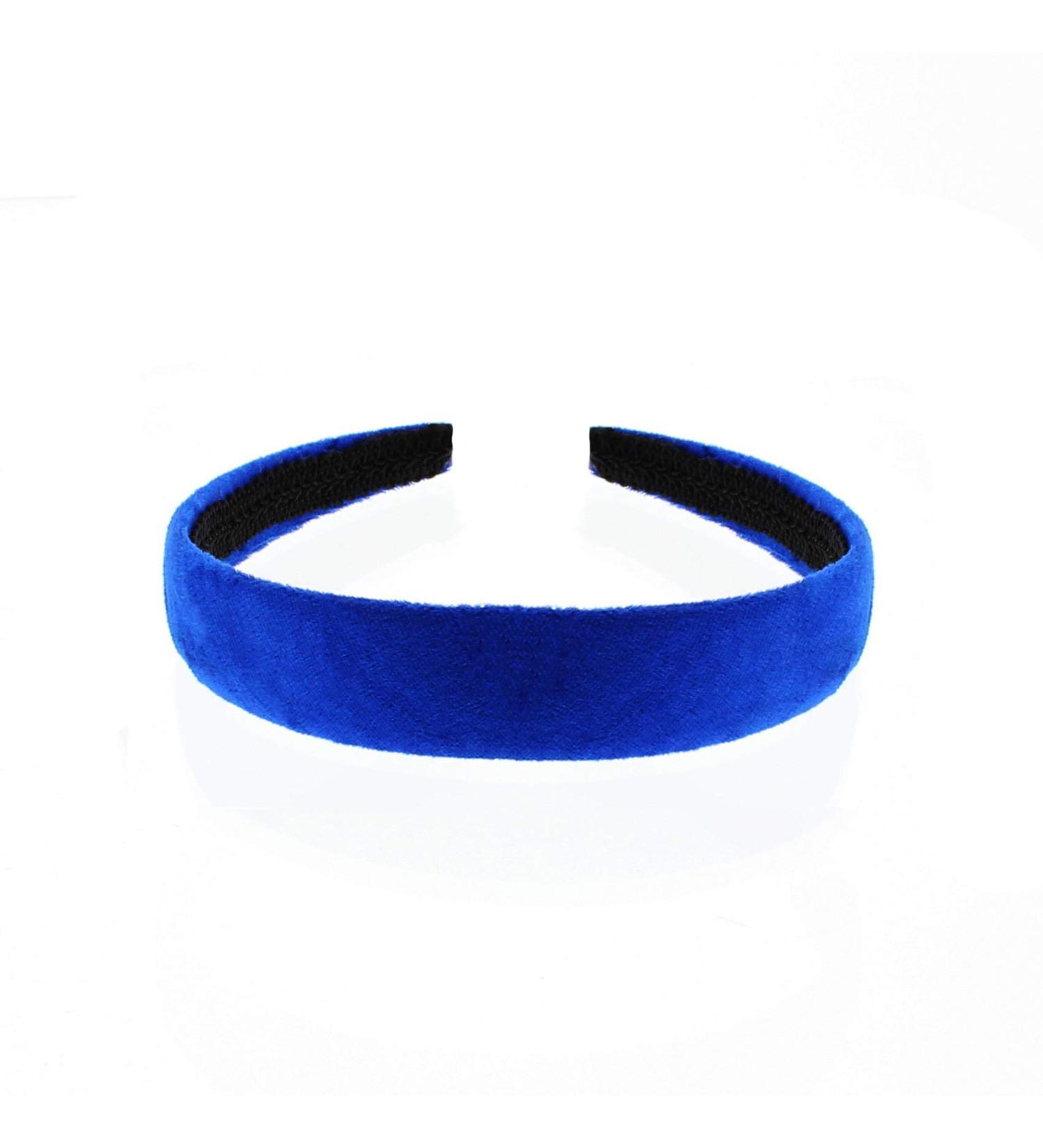 Zac's Alter Ego 1 Inch Velvet Aliceband/Hair Band/Headband Royal Blue - Buy Online on GoSupps.com