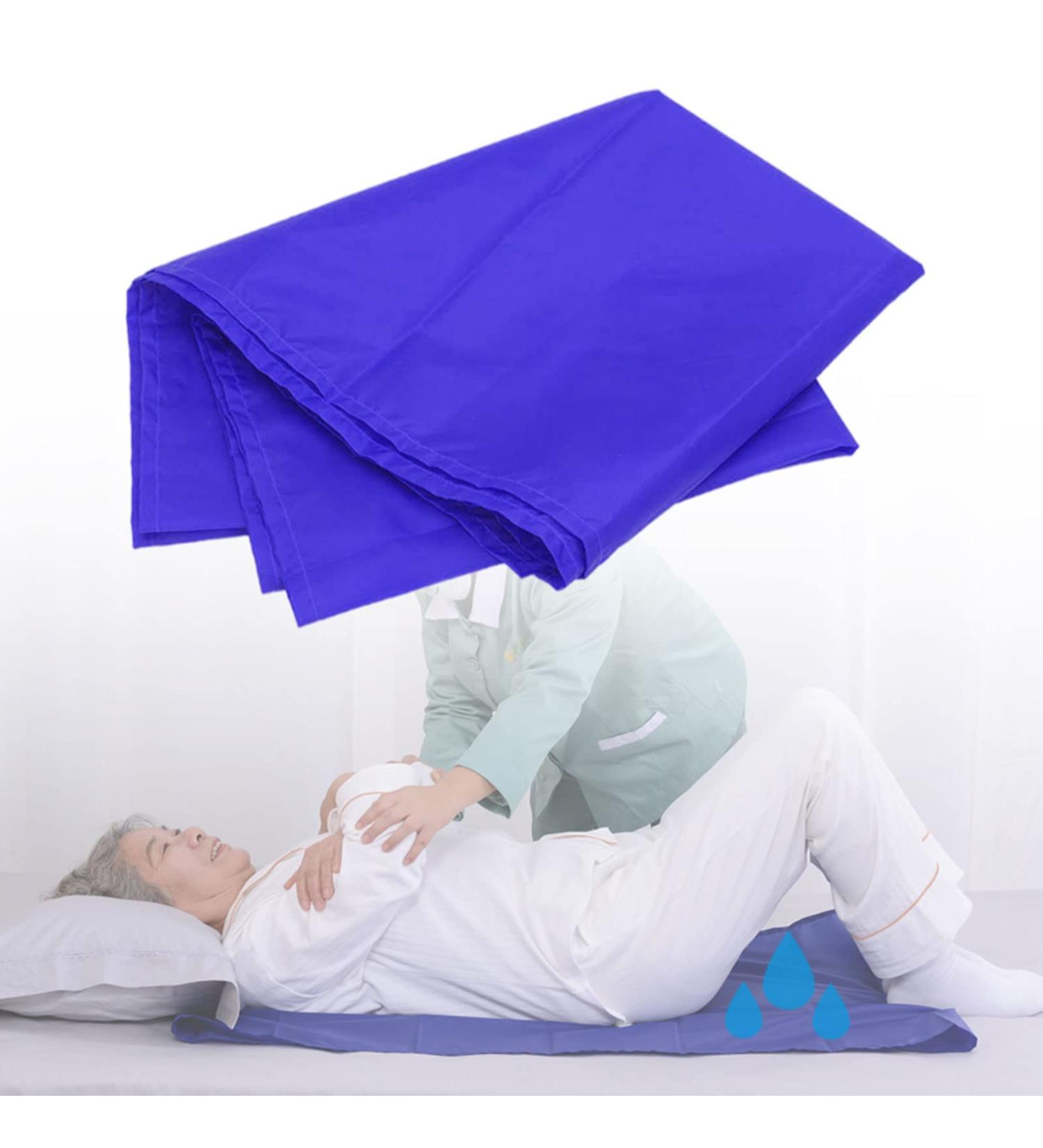 Reusable Blue Slide Sheets Multipurpose Patient Transfer Aid Tool for Elderly Disabled and Paralyzed Washable Hospital Bed Sheet 118cm 76cm - Buy Online on GoSupps.com