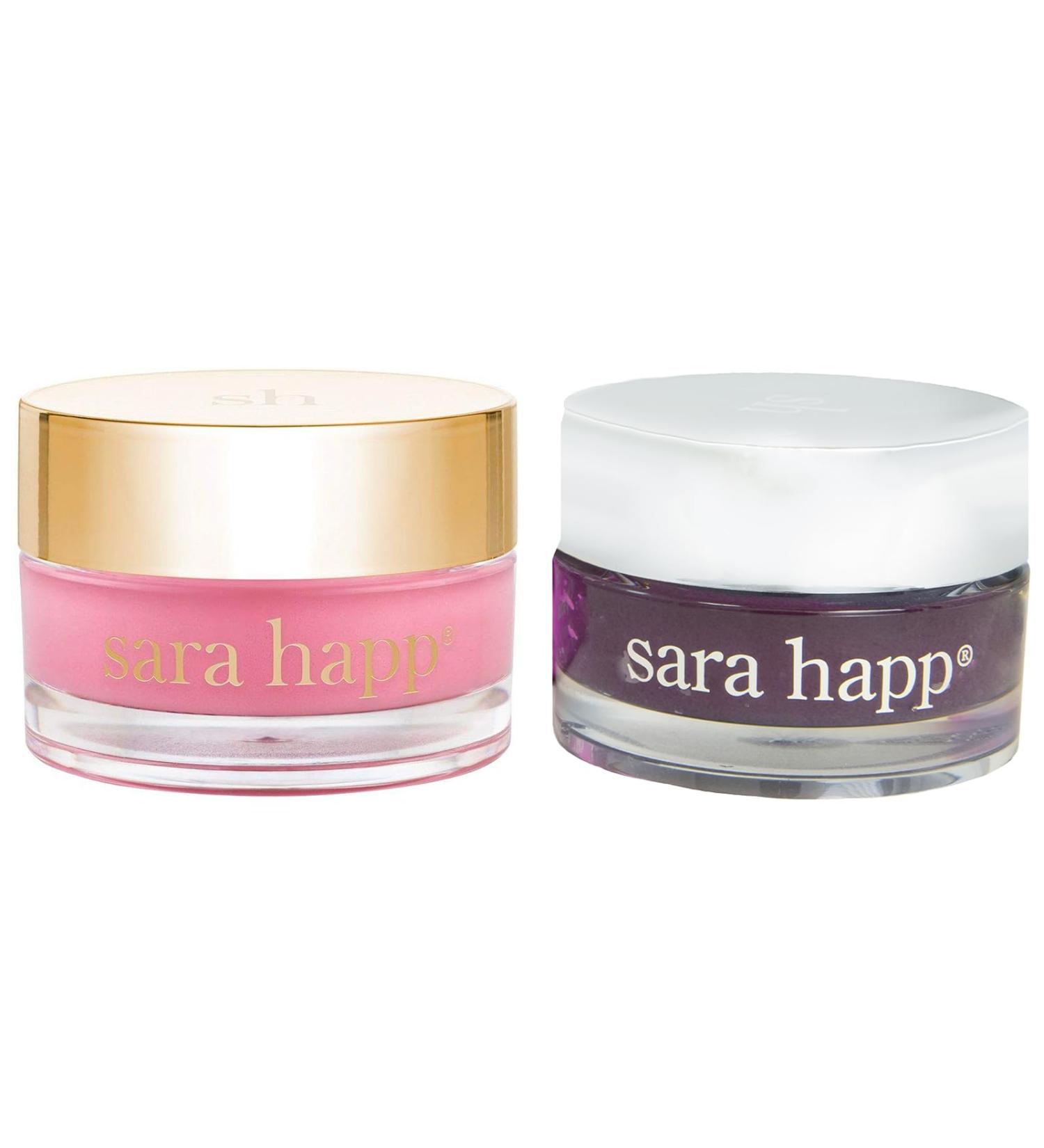 Sara Happ Sweet Clay Mask & Passion Fruit Sugar Scrub Lip Duo - Exfoliating & Moisturizing Vegan Lip Treatments for Dry Lips - Worldwide Shipping - Buy Online on GoSupps.com