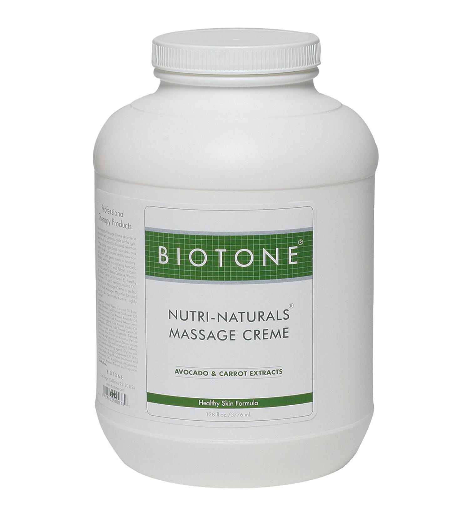 Biotone Nutri Naturals Massage Cream 128 Ounce
