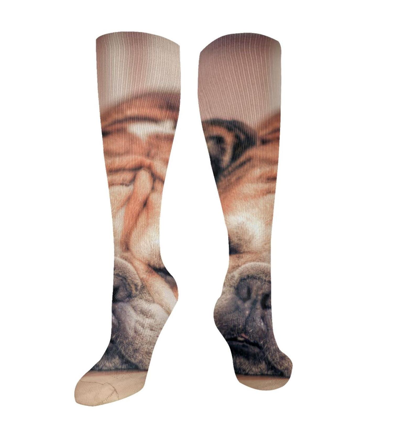 English Bulldog Compression Socks for Men & Women - 15-20 mmHg Circulation Support for Running & Cycling - Buy Online on GoSupps.com