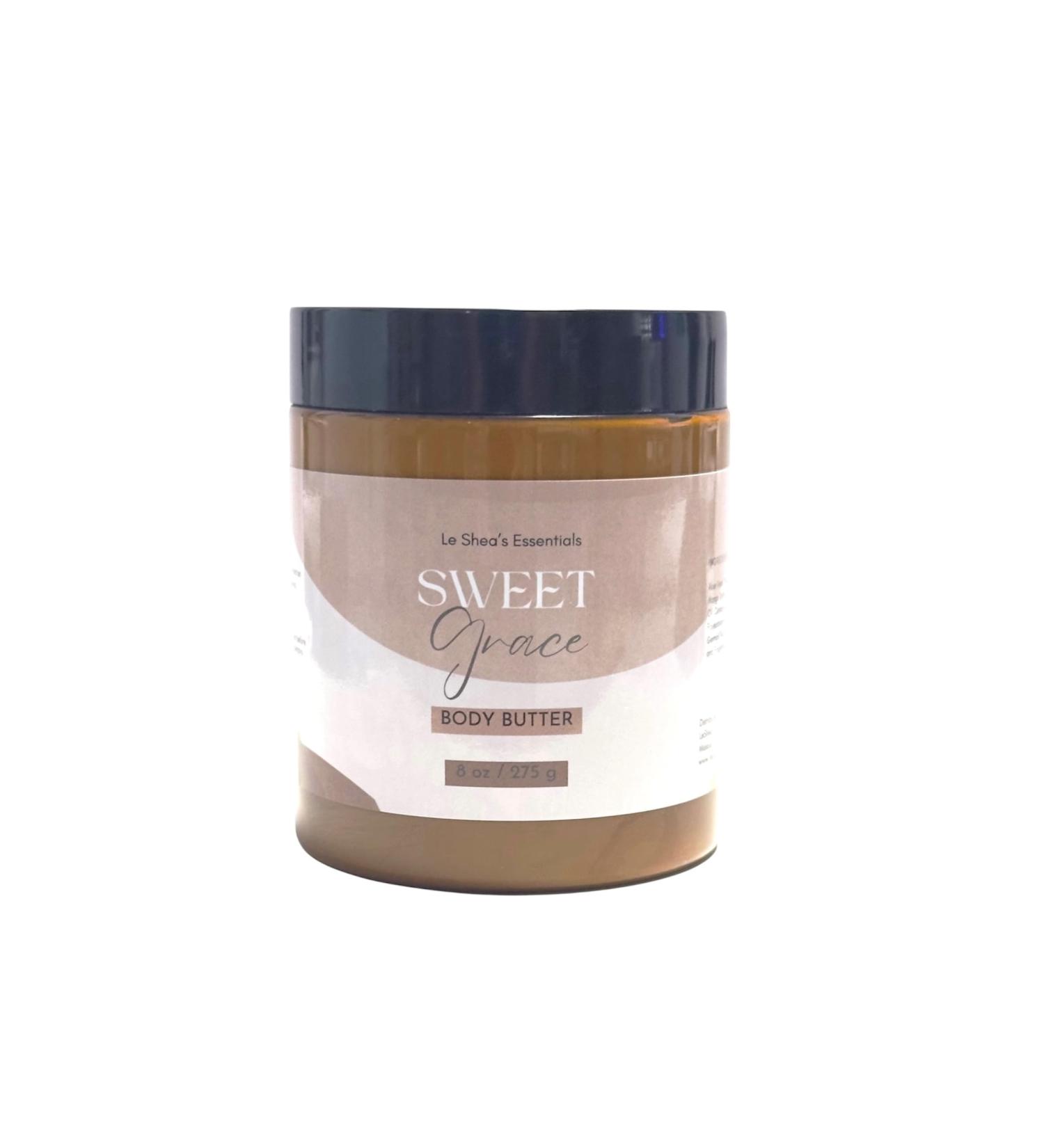 LE SHEA Sweet Grace Inspired Fragrance Type Body Butter Cream w African Shea Butter Mango Butter Vitamin E Oil Skin Care Vegan Moisturizer Dry Cracked Hands Feet Bold Scent 8 oz - Buy Online on GoSupps.com