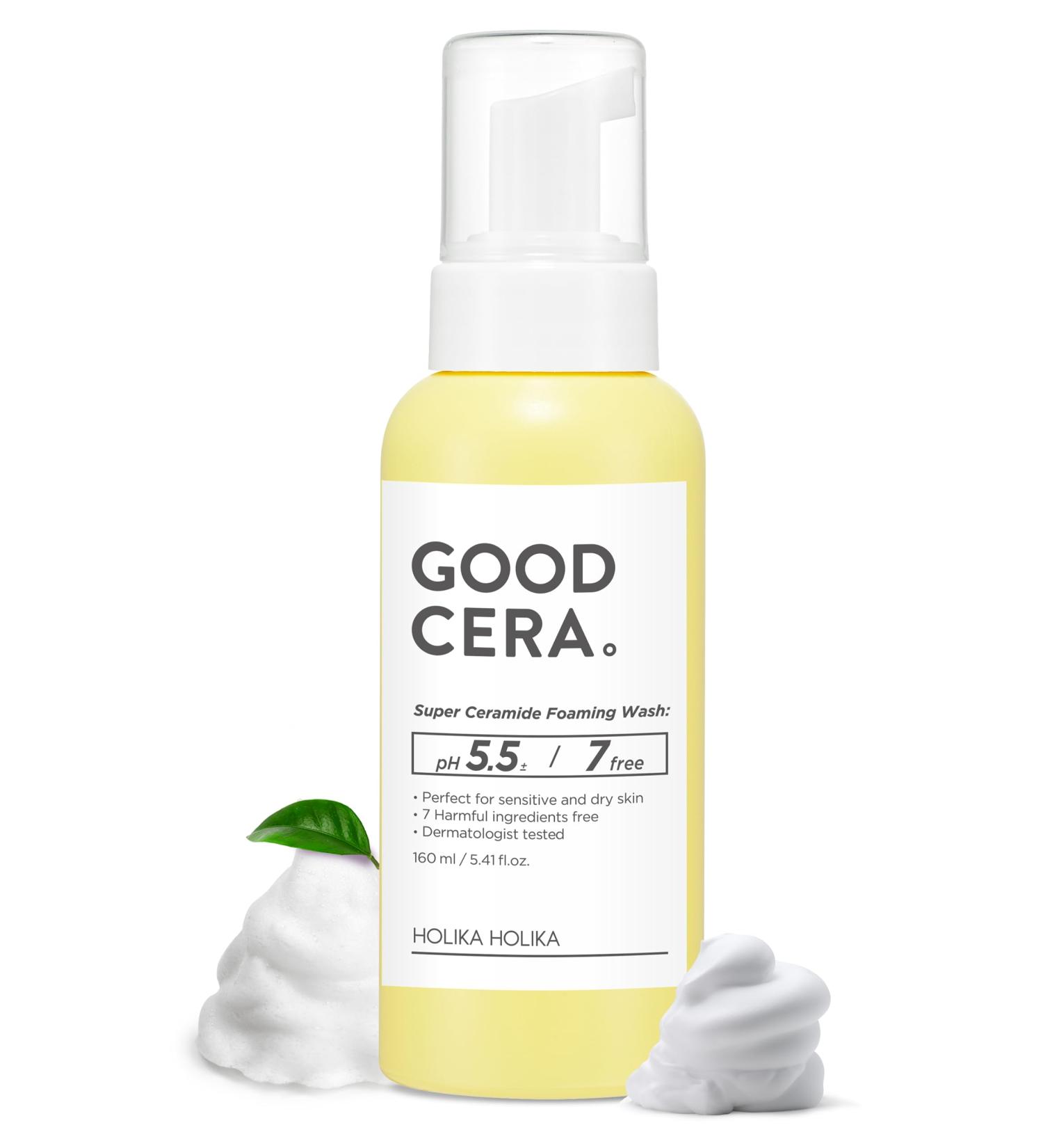 Buy Holika Holika Good Cera Super Ceramide Foaming Wash 60ml Best International Shipping | Organic Skin Care - Buy Online on GoSupps.com