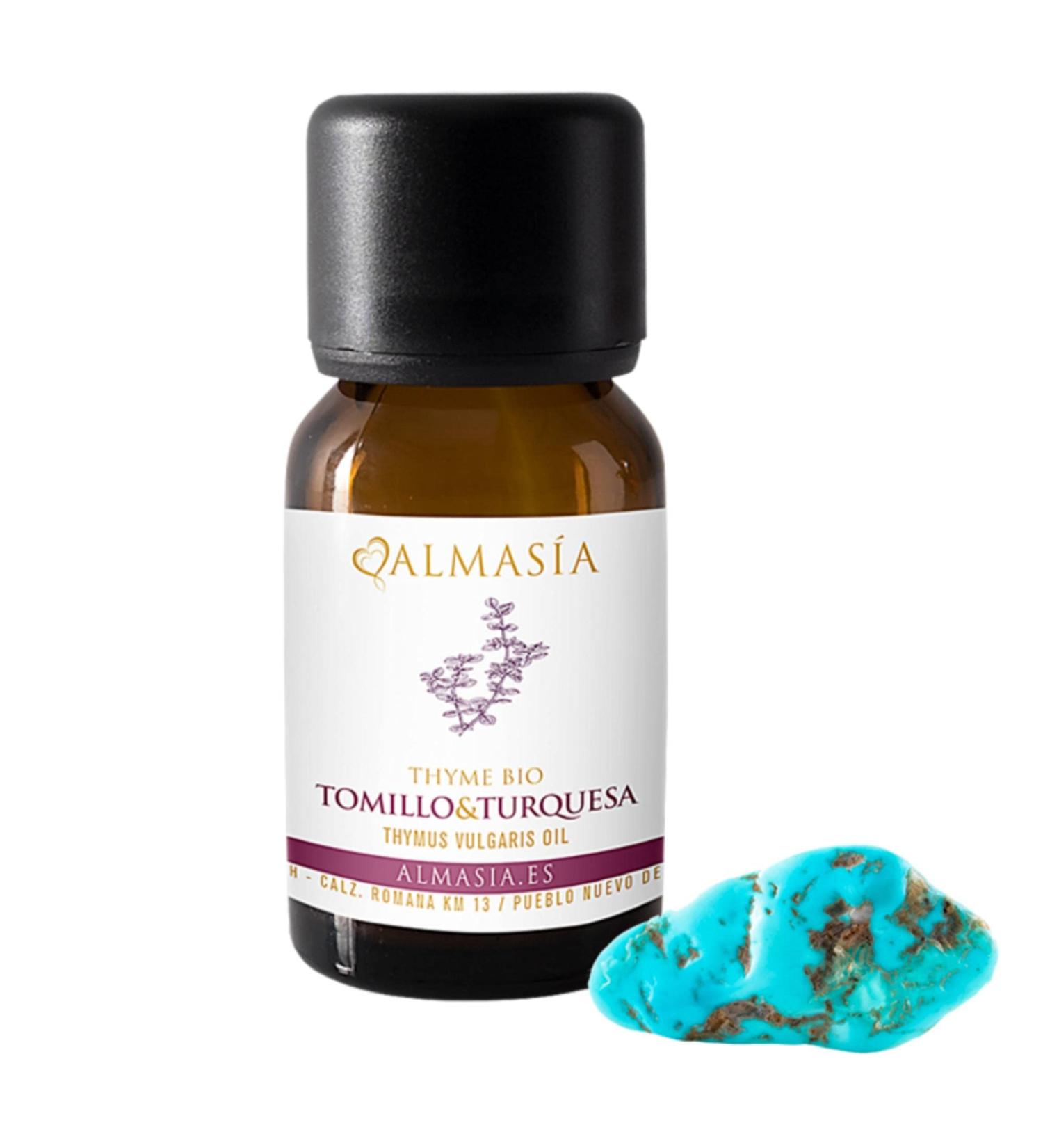 Essential Thyme Oil with Turquoise - 15ml | Boost Immune System & Energy | 100% Natural & Cruelty-Free - Almasa - Buy Online on GoSupps.com