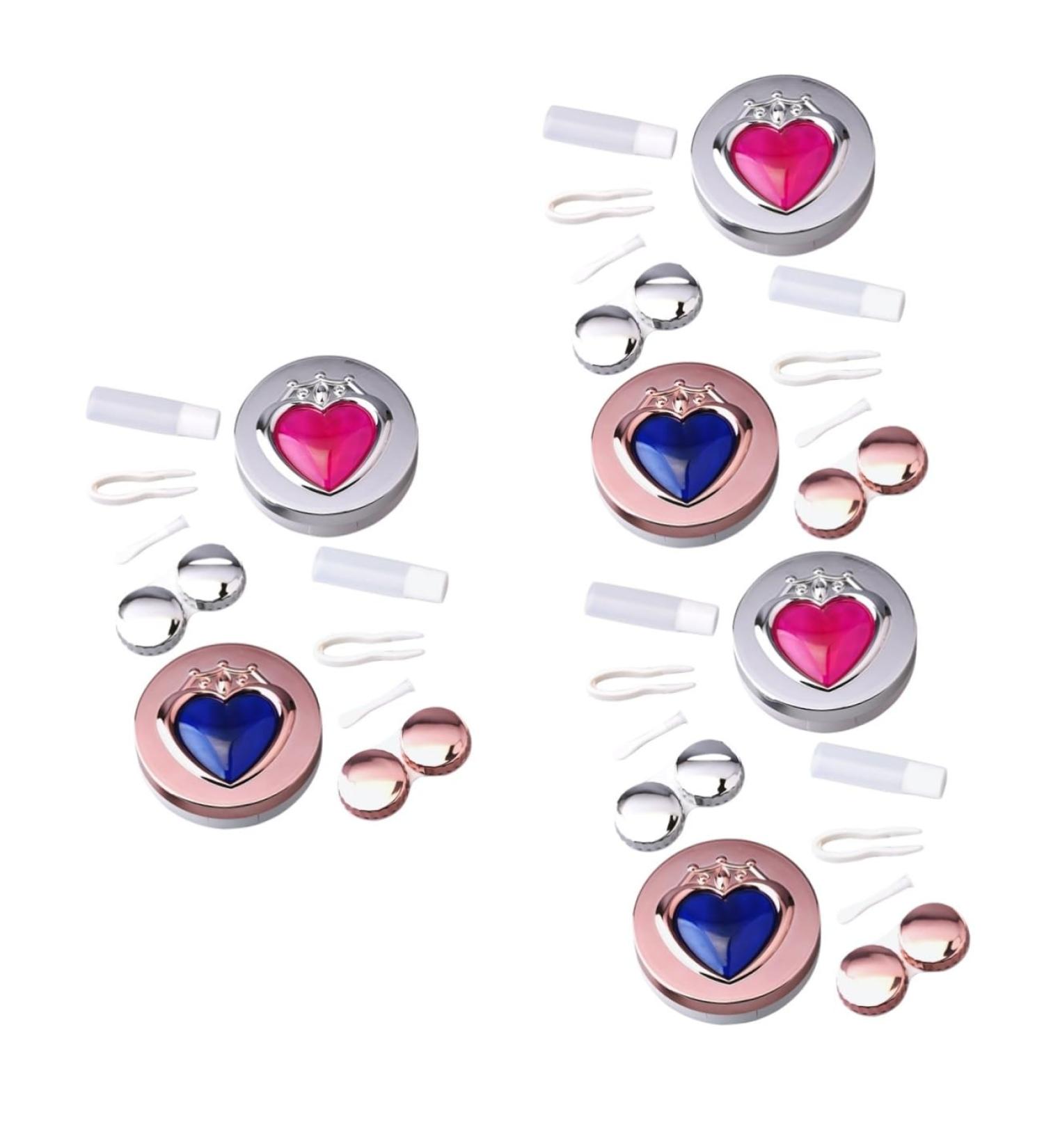 Healeved 6 Pcs Contact Lens Case with Mirror | Travel-Friendly Replaceable PP Foil Holder - International Shipping Available - Buy Online on GoSupps.com