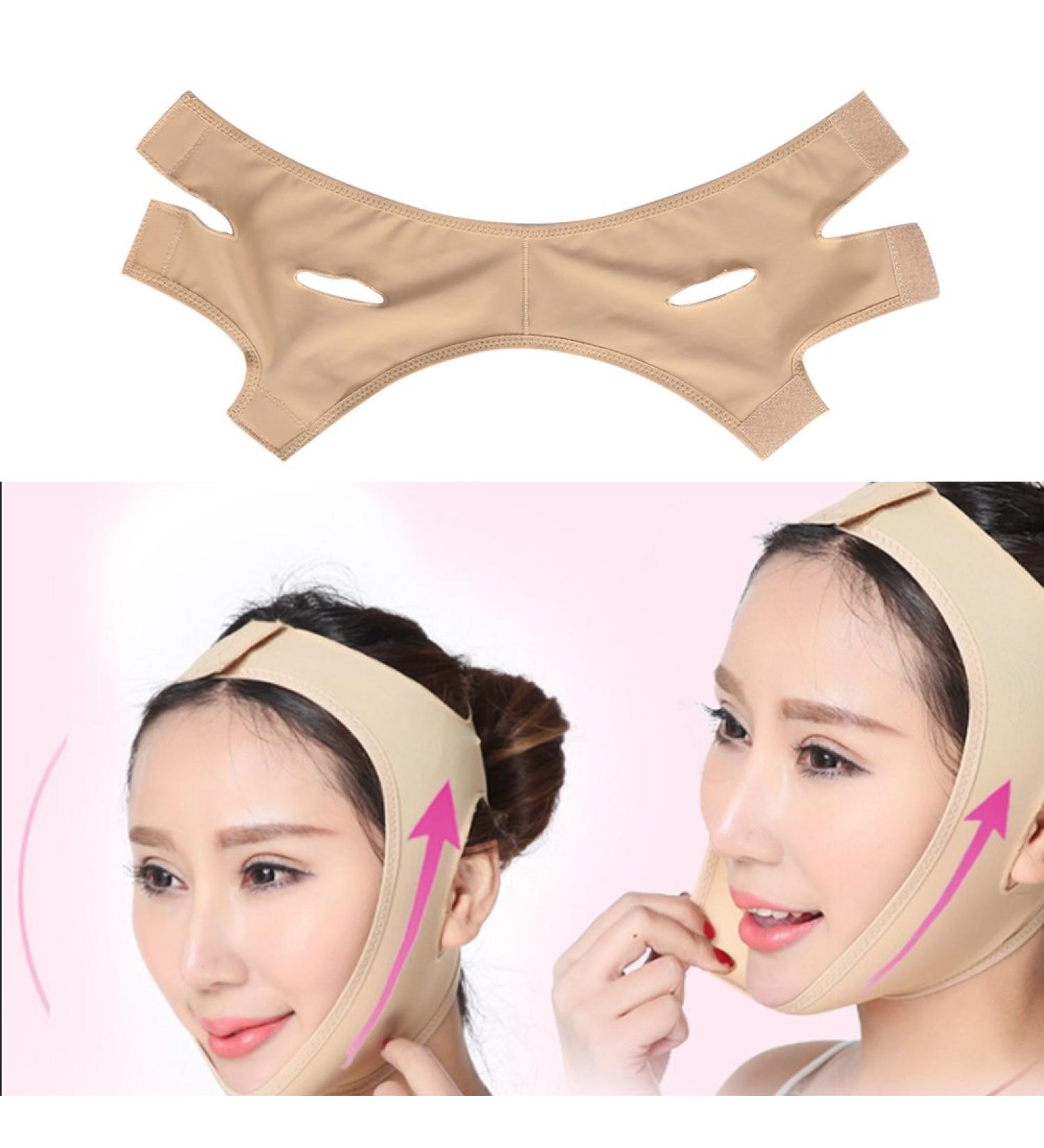 Face Slimming Mask V Shaped Slimming face Beauty Neck Mask Face Lift Up Belt Thin Shape Face Line Strap Reduce Double Chin Bandage Suit for Woman and Man(L) - Buy Online on GoSupps.com