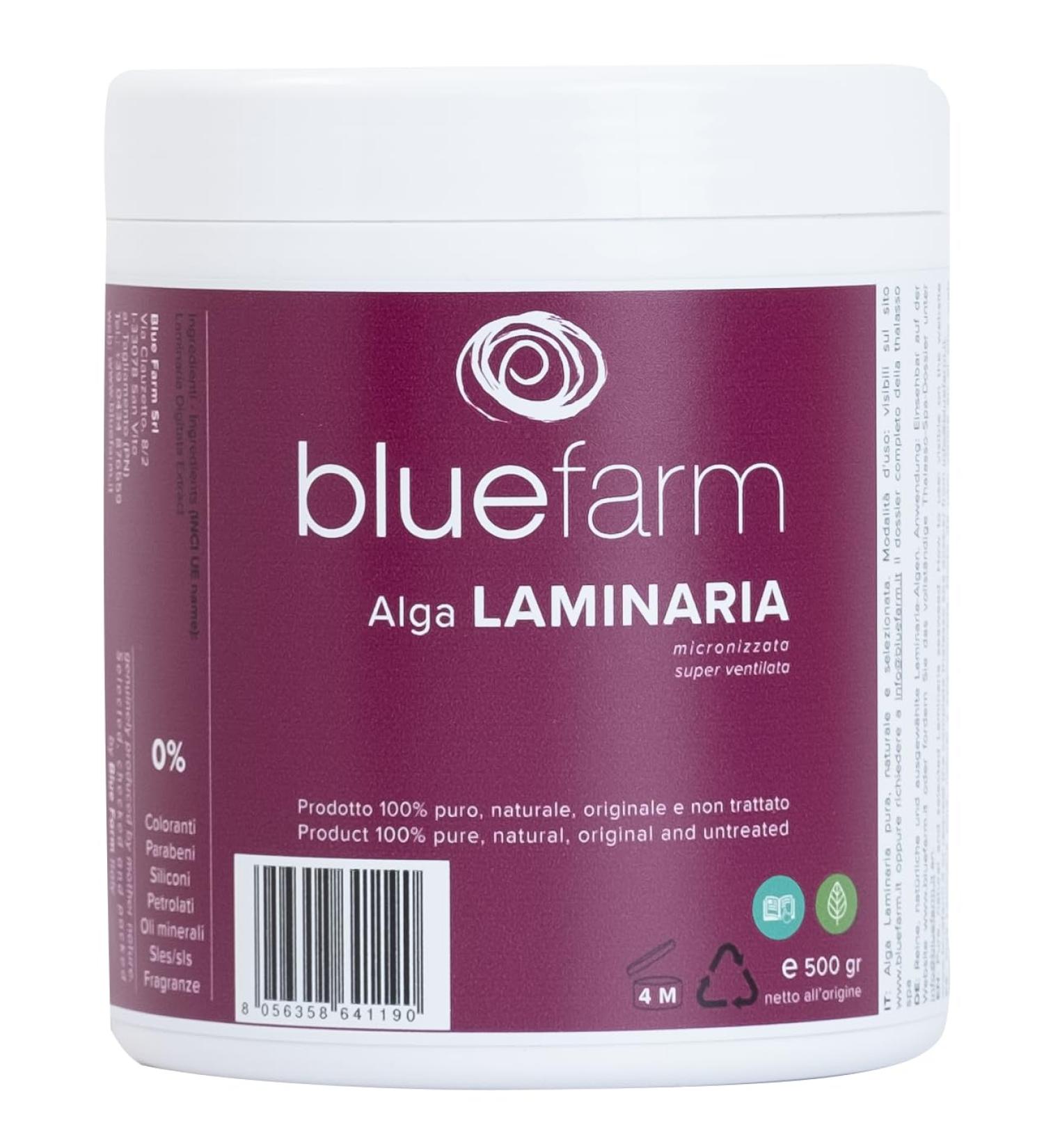 BLUE FARM | Laminaria seaweed in powder 2000 gr micronized and super ventilated. 100% pure natural original and untreated product. - Buy Online on GoSupps.com