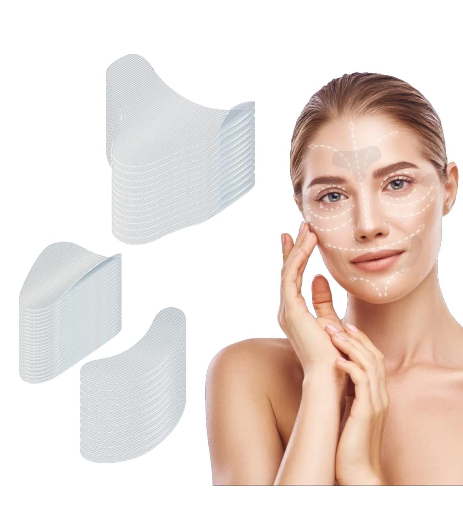 Lot de 63 patchs anti-rides r utilisables pour traitement des rides du front pour les yeux la bouche le front traitement anti- ge pour femme - Buy Online on GoSupps.com