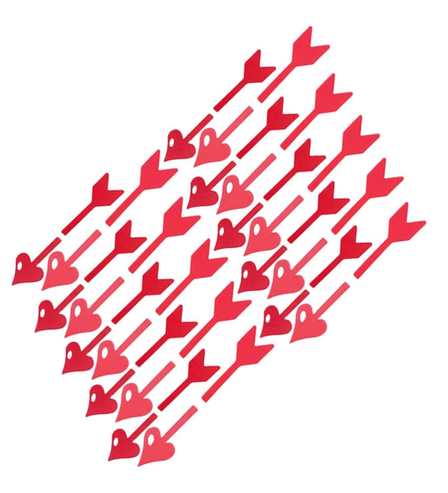 Didiseaon 20pcs Valentine's Day Cake Inserts Fruit Cake Bridal Shower Picks Appetizer Toothpicks Decorative Cake Inserts Red Decor Paper Cups Birthday Cake Decoration Dessert Arrow - Buy Online on GoSupps.com